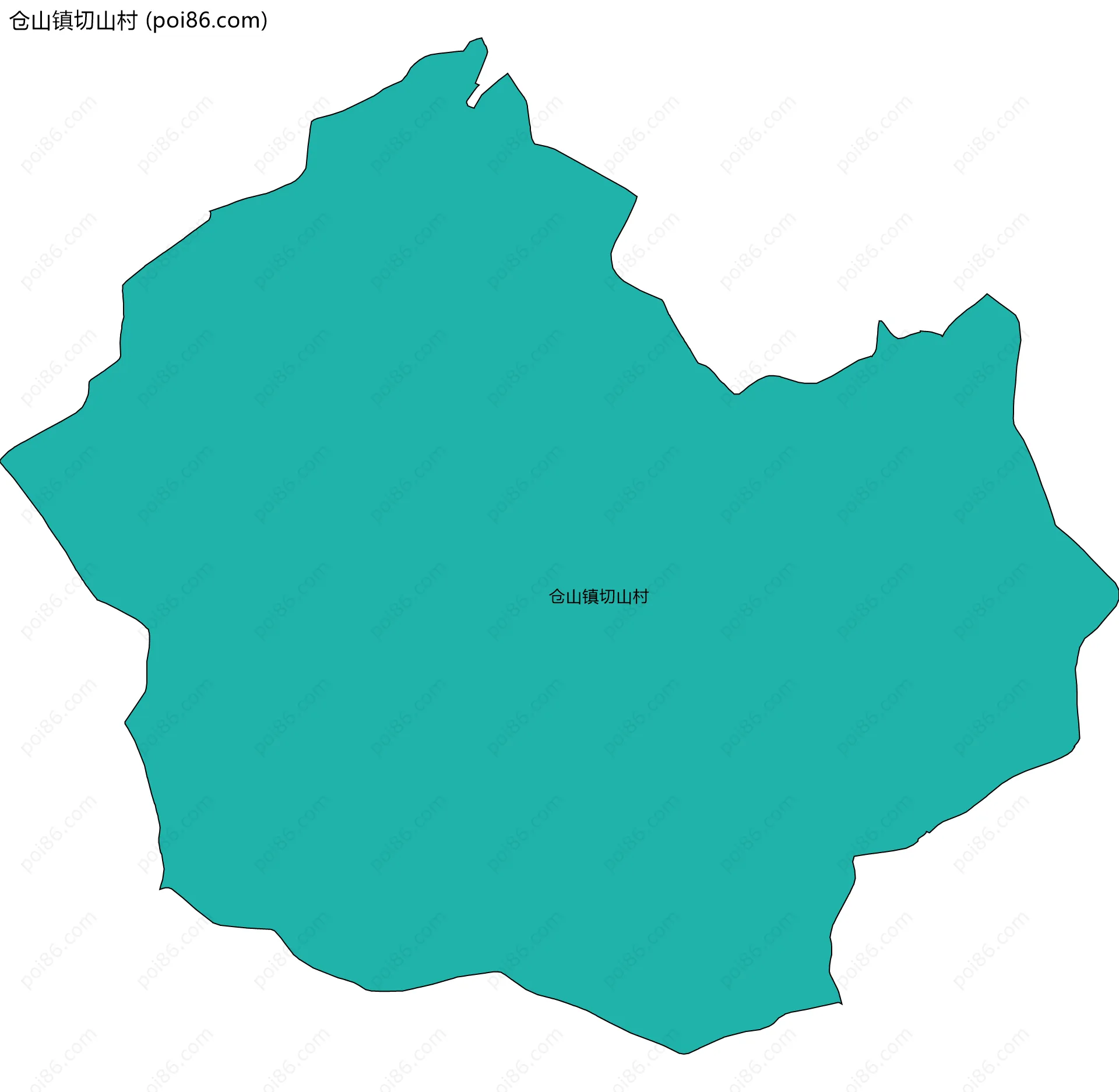 仓山镇切山村边界地图
