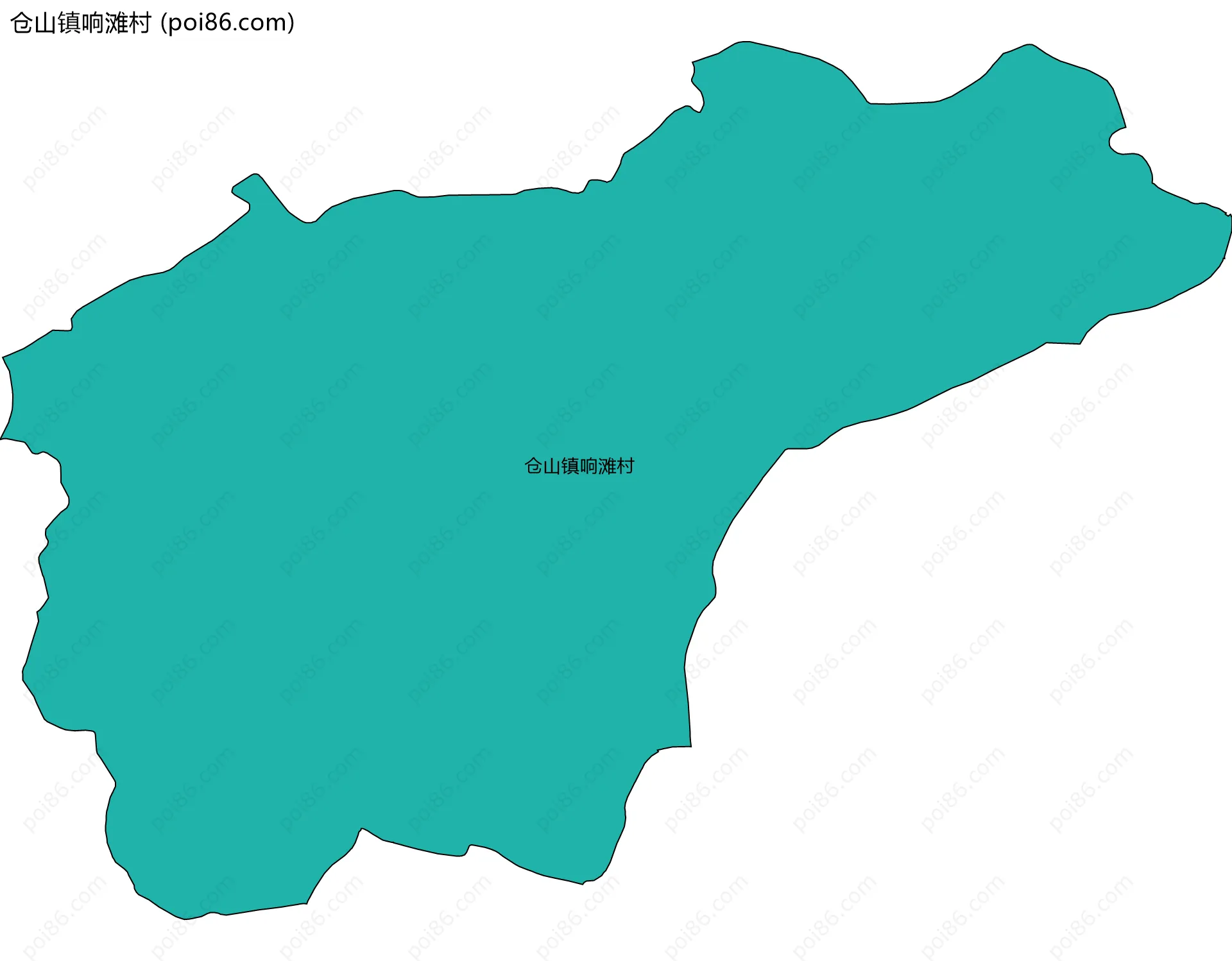 仓山镇响滩村边界地图