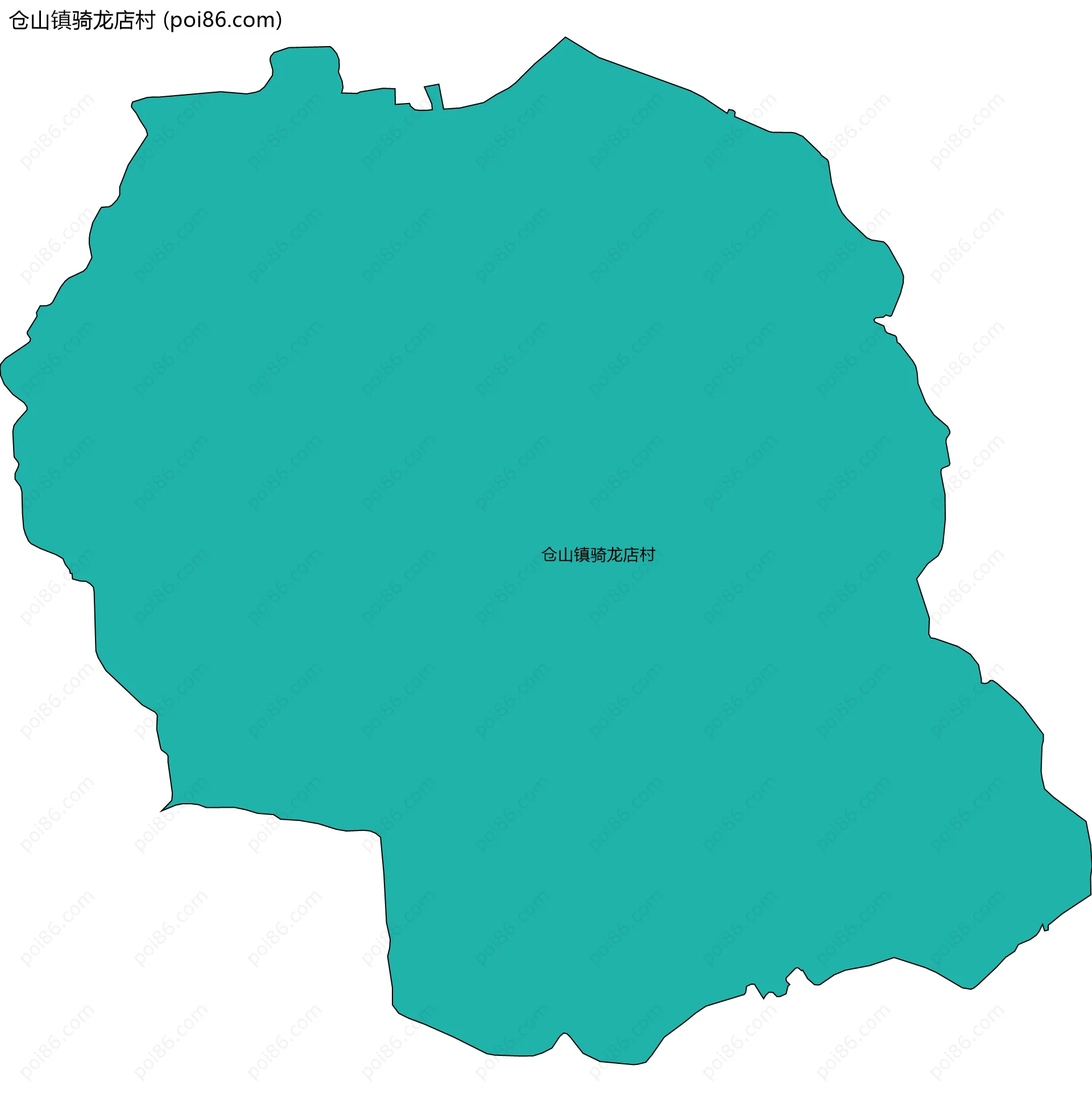 仓山镇骑龙店村边界地图