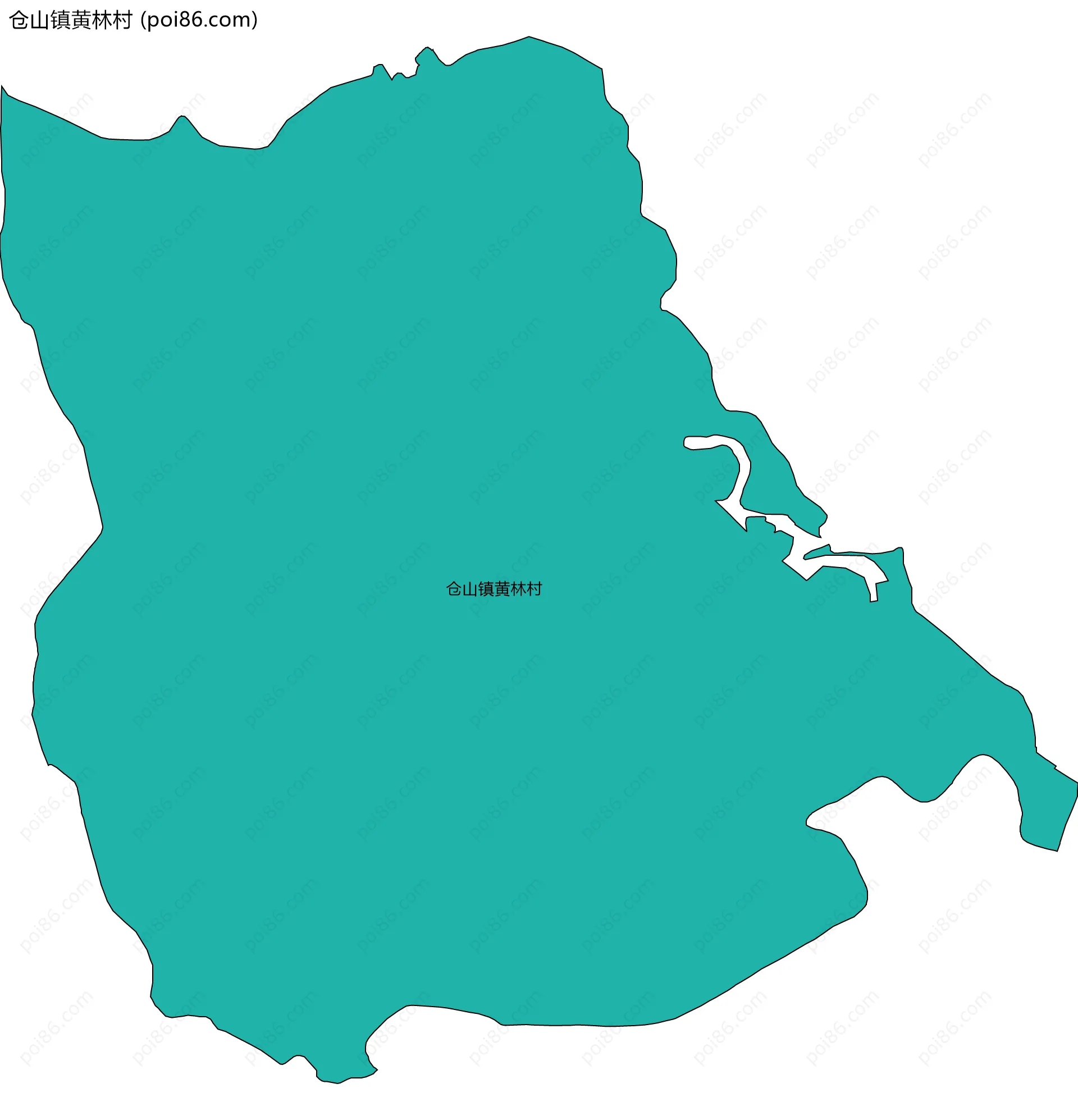 仓山镇黄林村边界地图