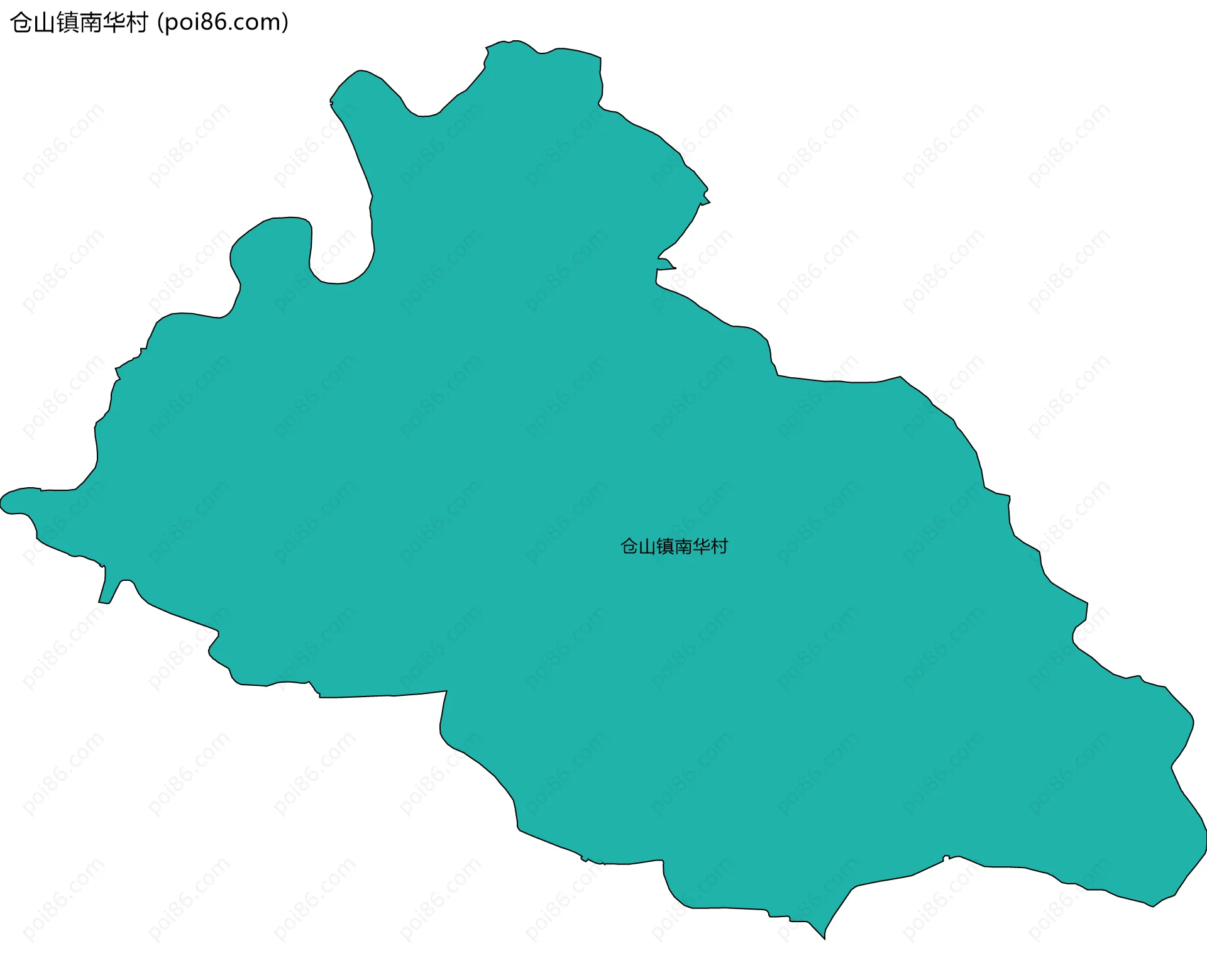 仓山镇南华村边界地图