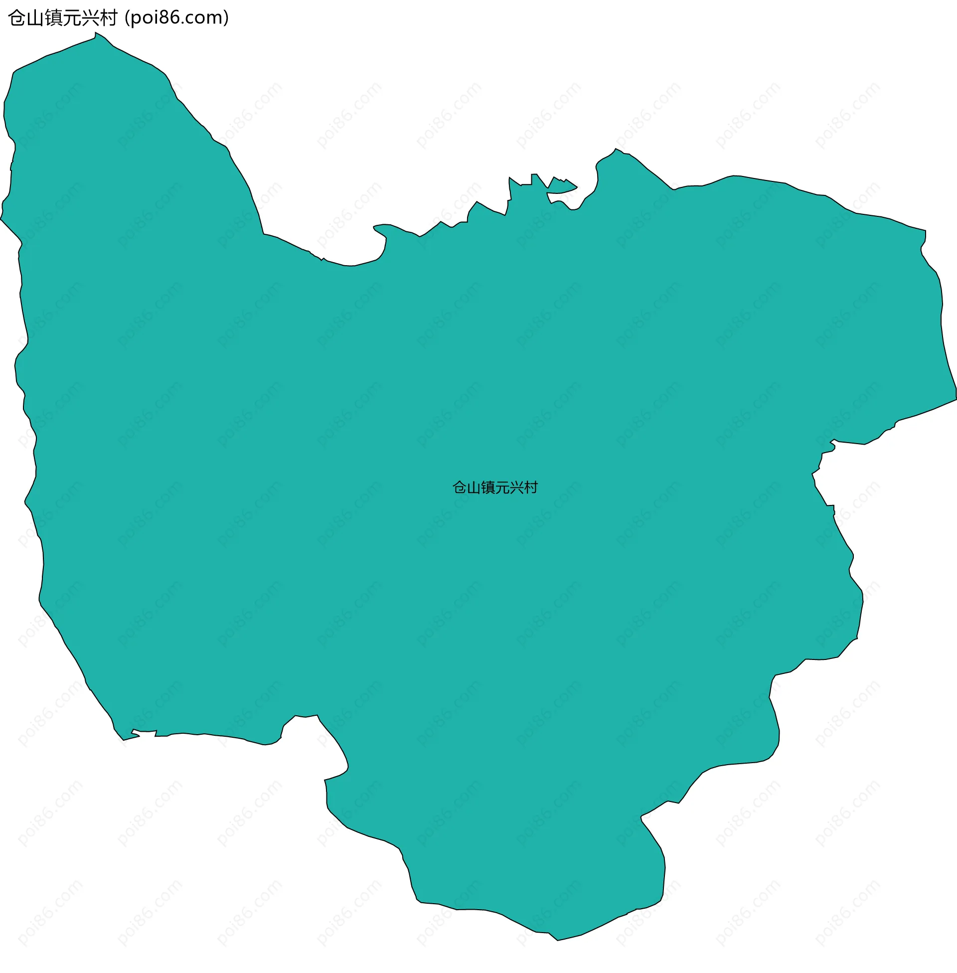 仓山镇元兴村边界地图