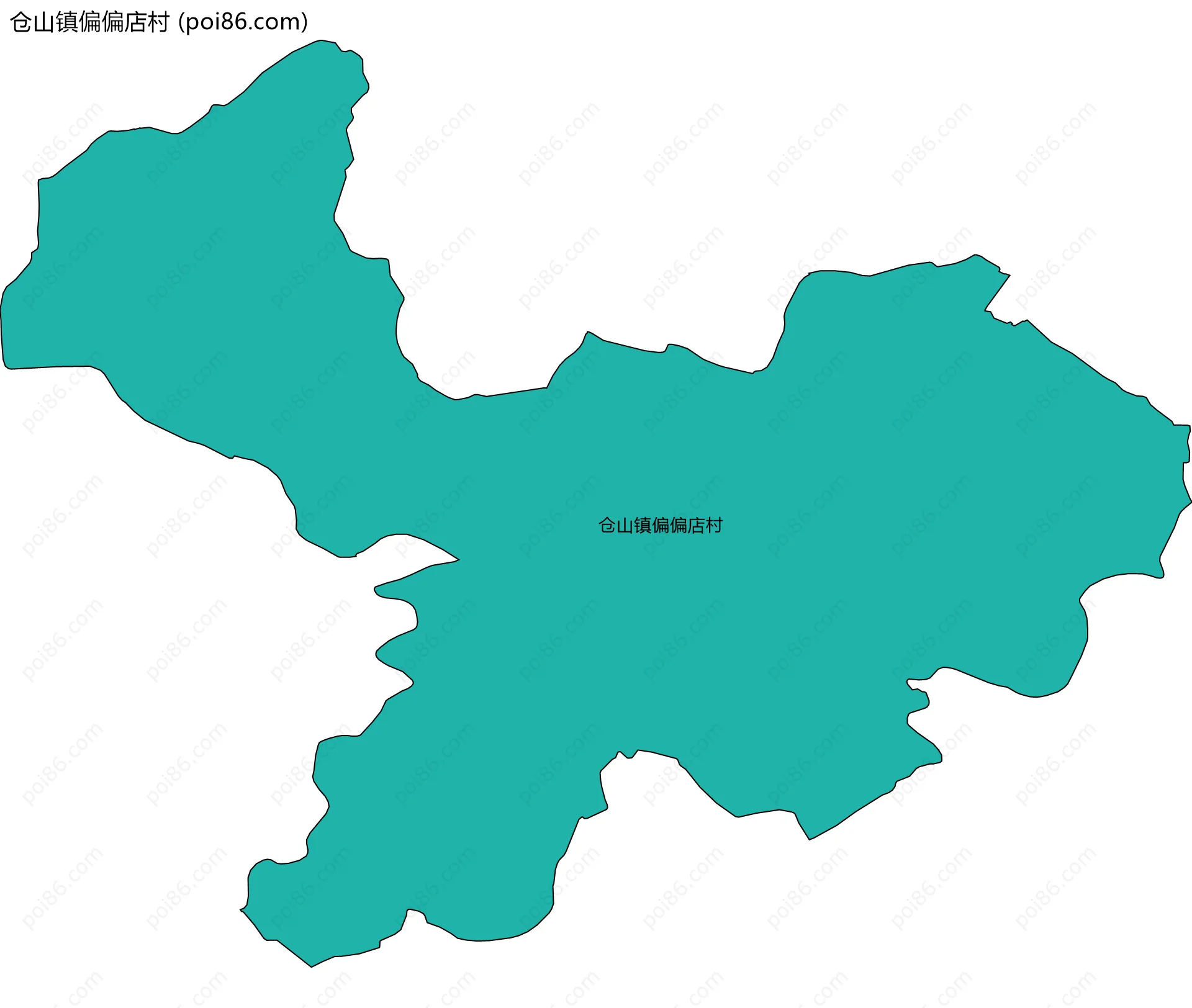 仓山镇偏偏店村边界地图