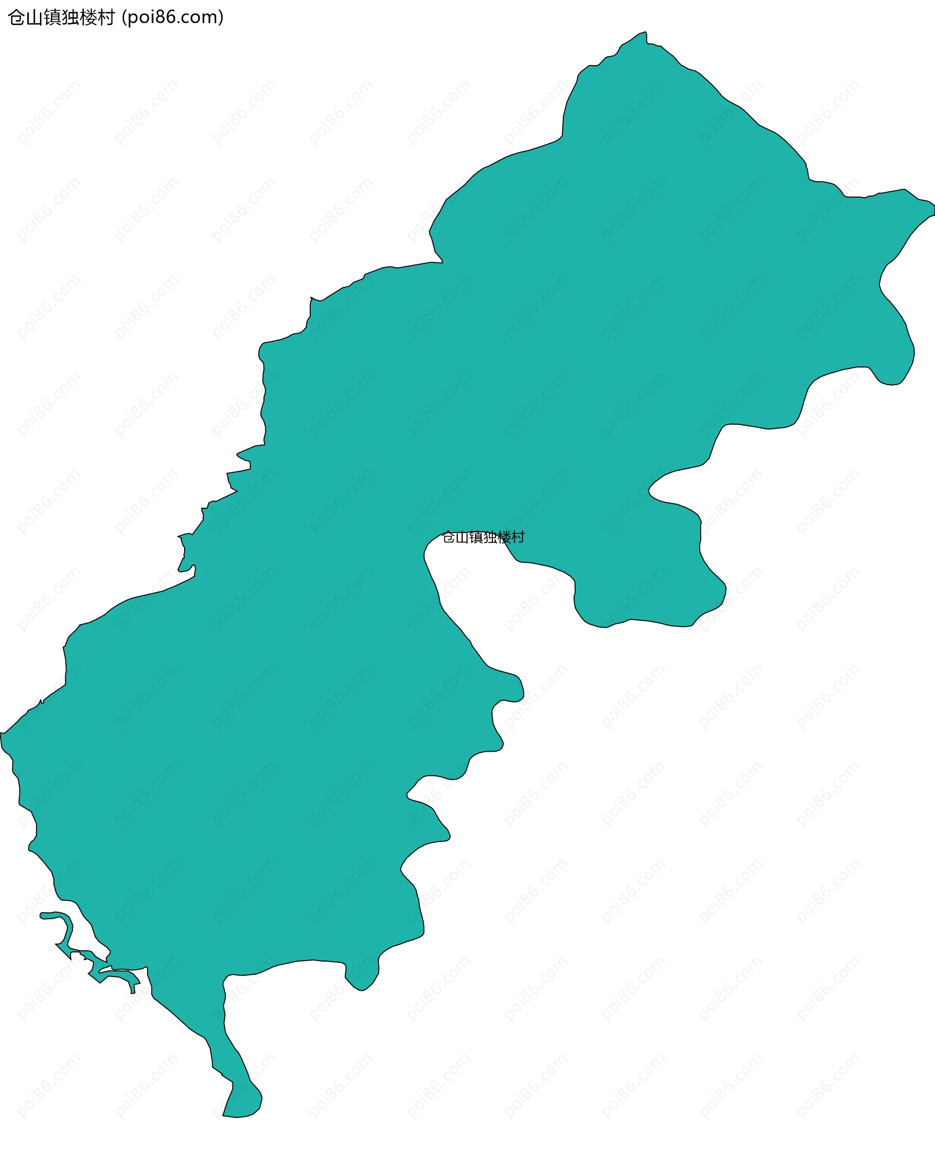 仓山镇独楼村边界地图