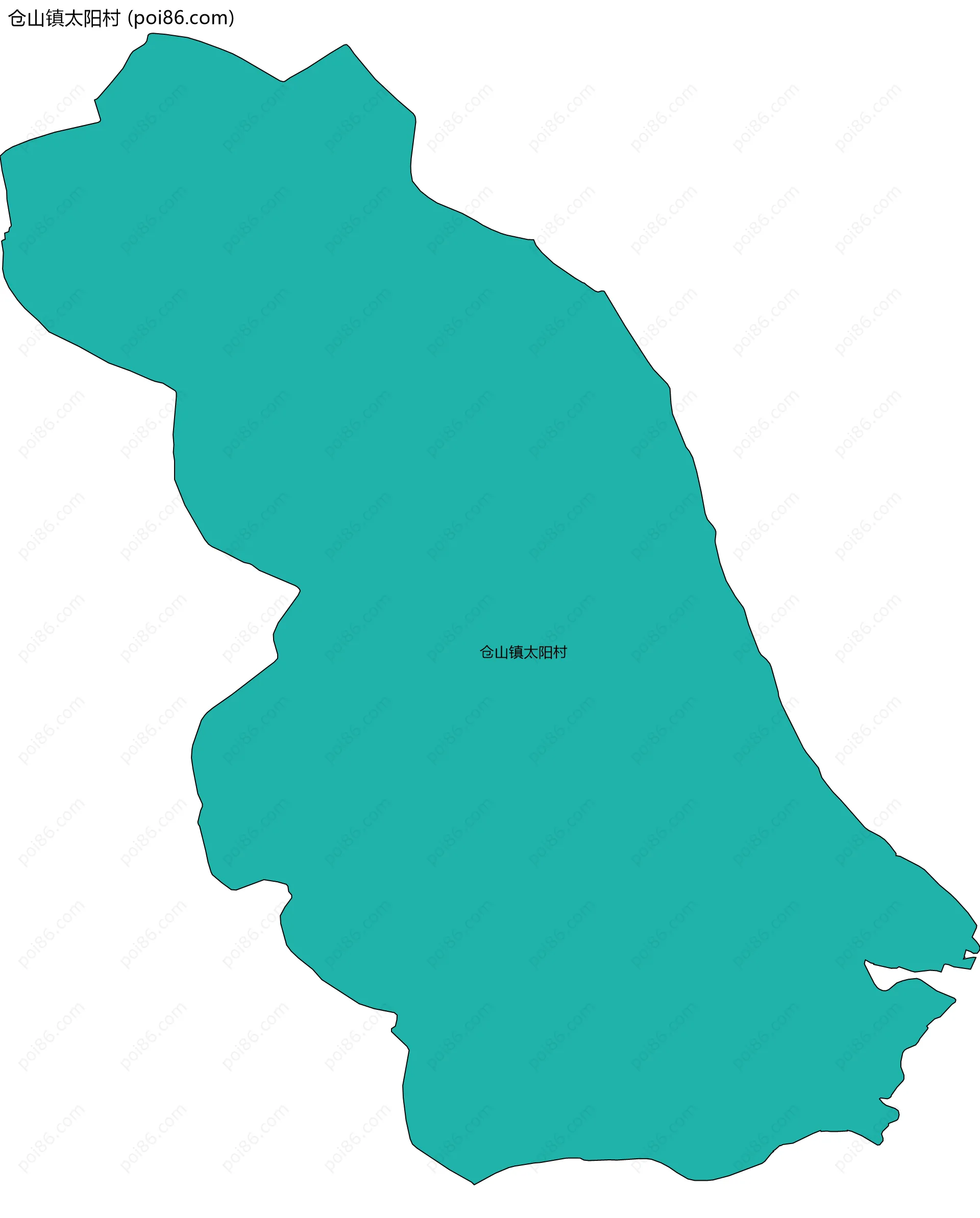 仓山镇太阳村边界地图