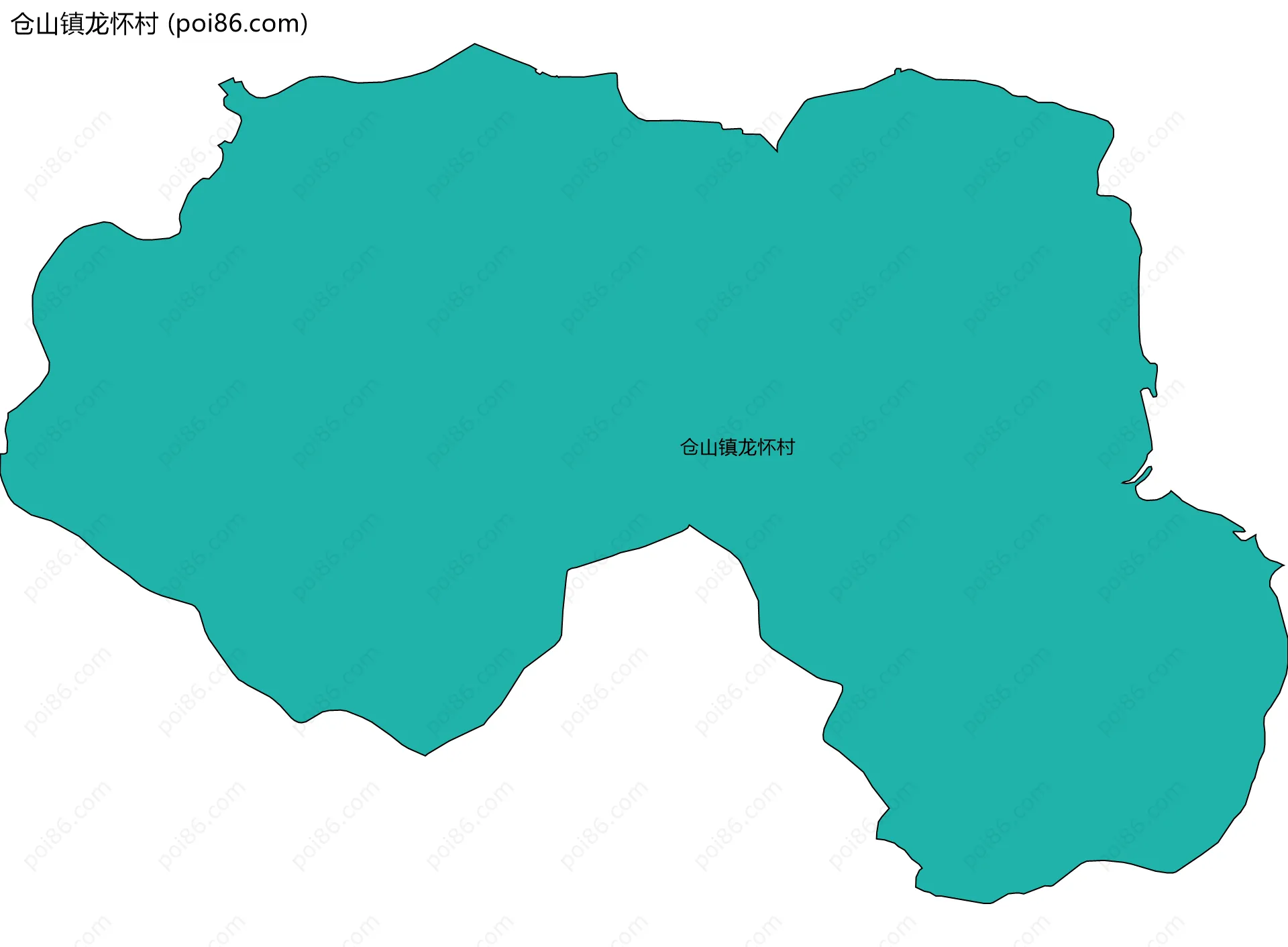 仓山镇龙怀村边界地图