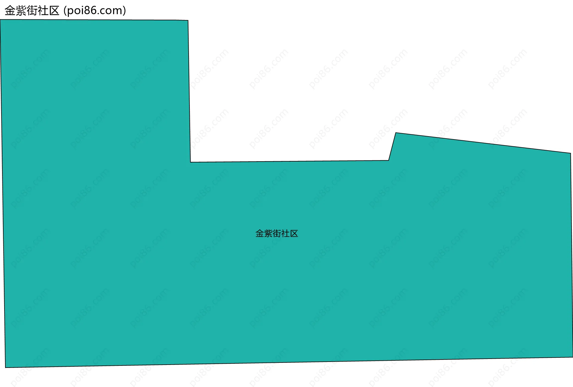 金紫街社区边界地图