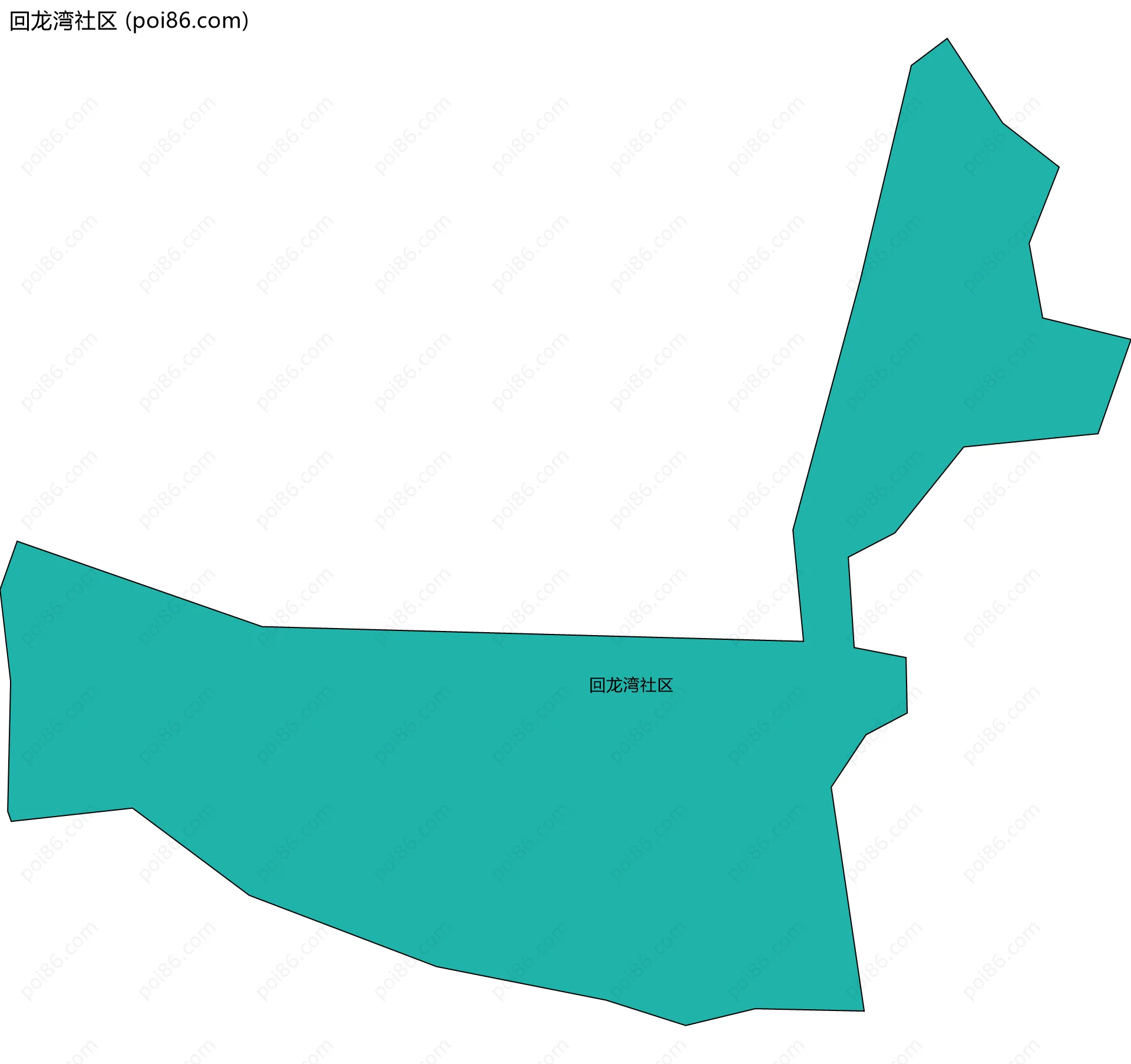 回龙湾社区边界地图