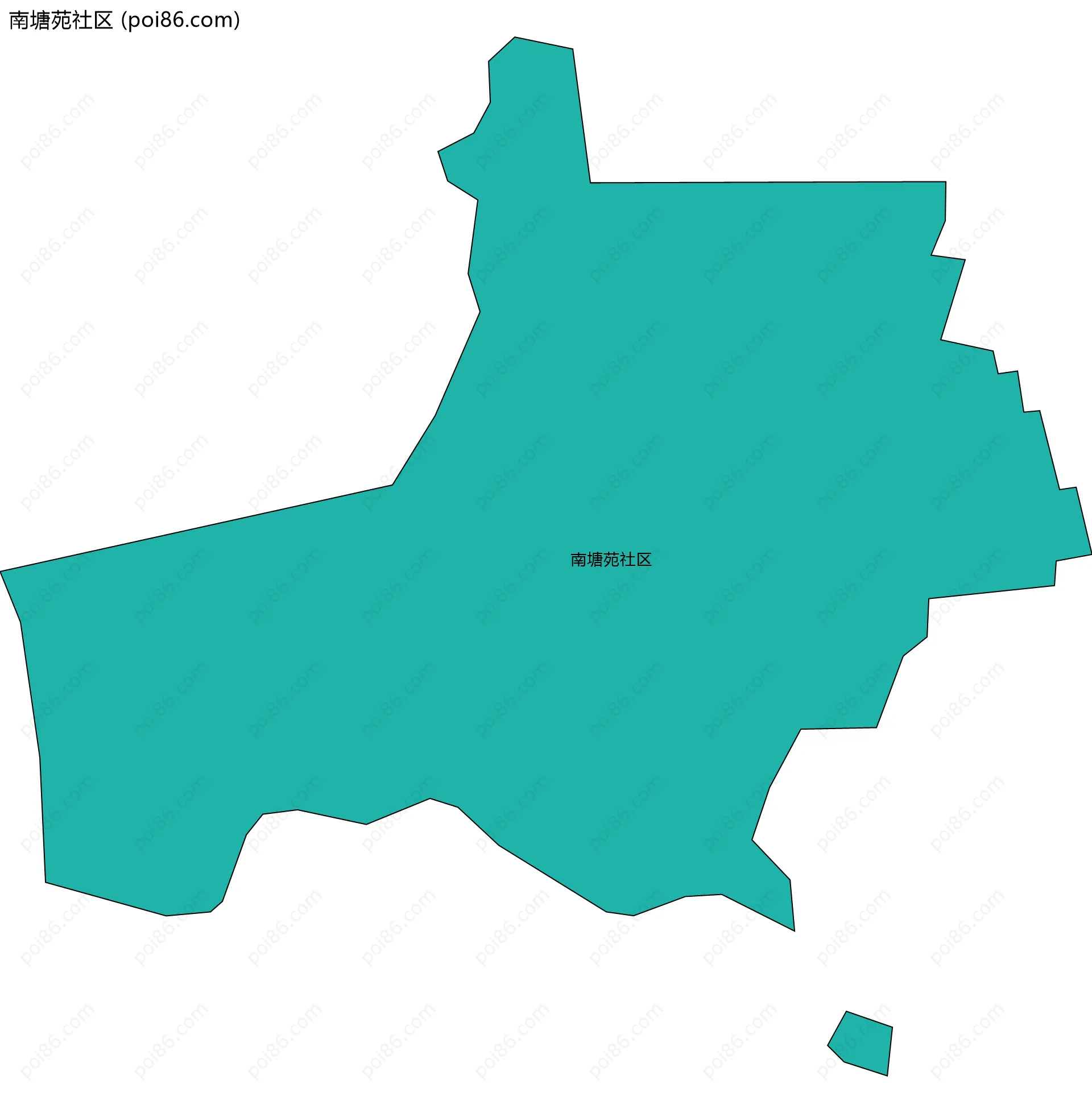 南塘苑社区边界地图