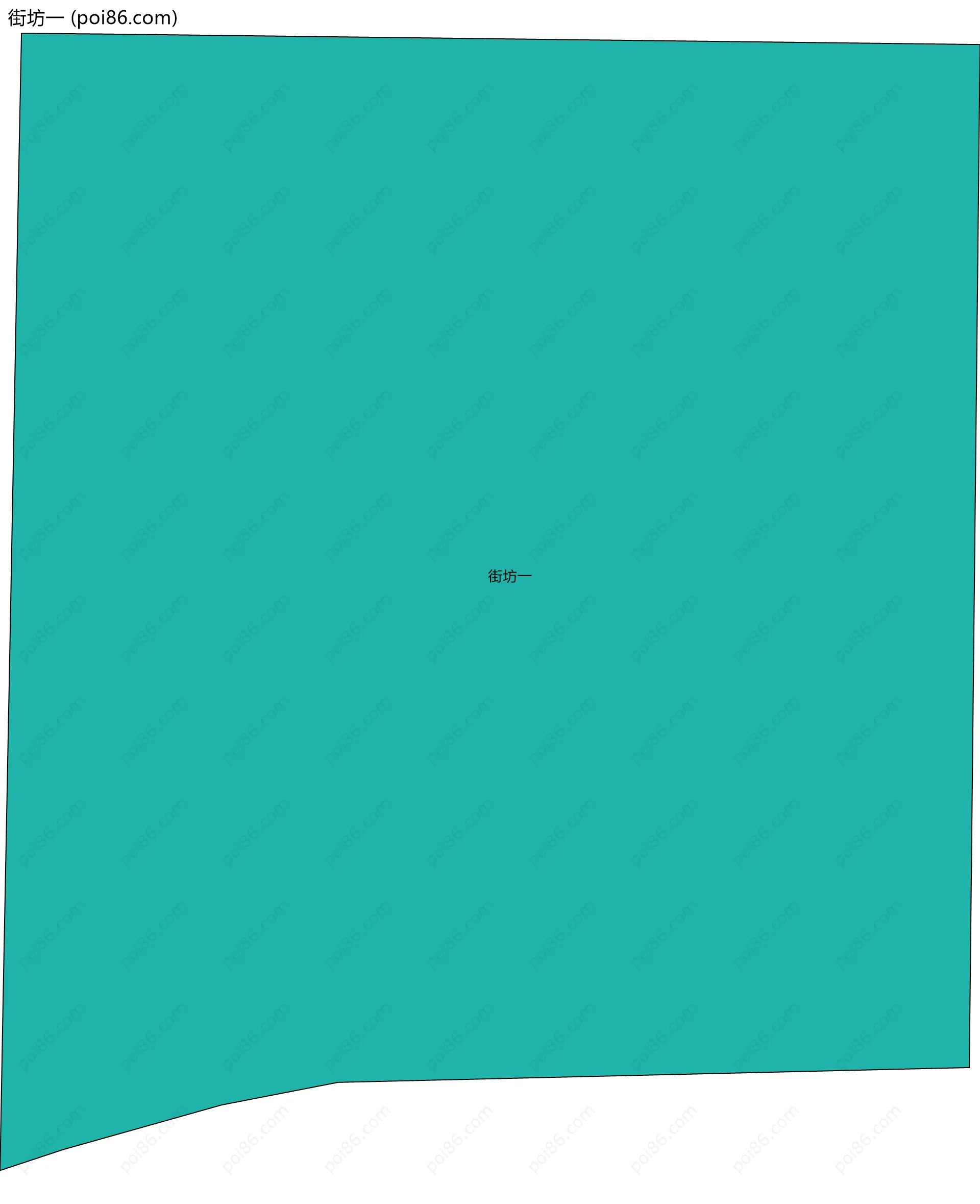 街坊一边界地图