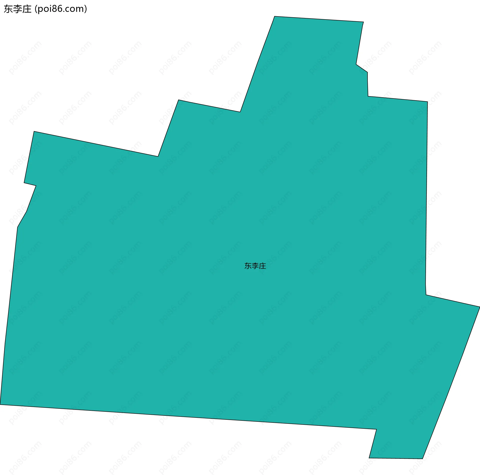 东李庄边界地图