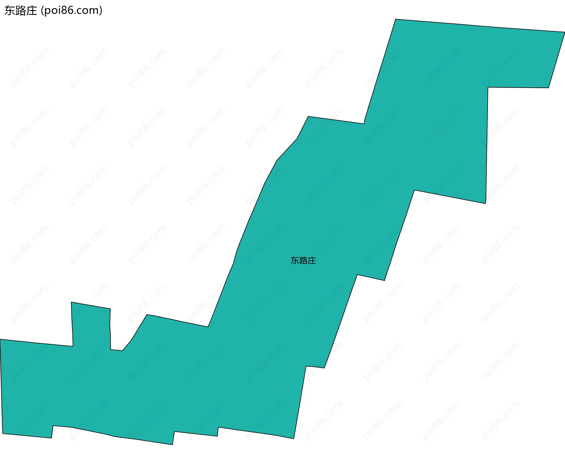 东路庄边界地图