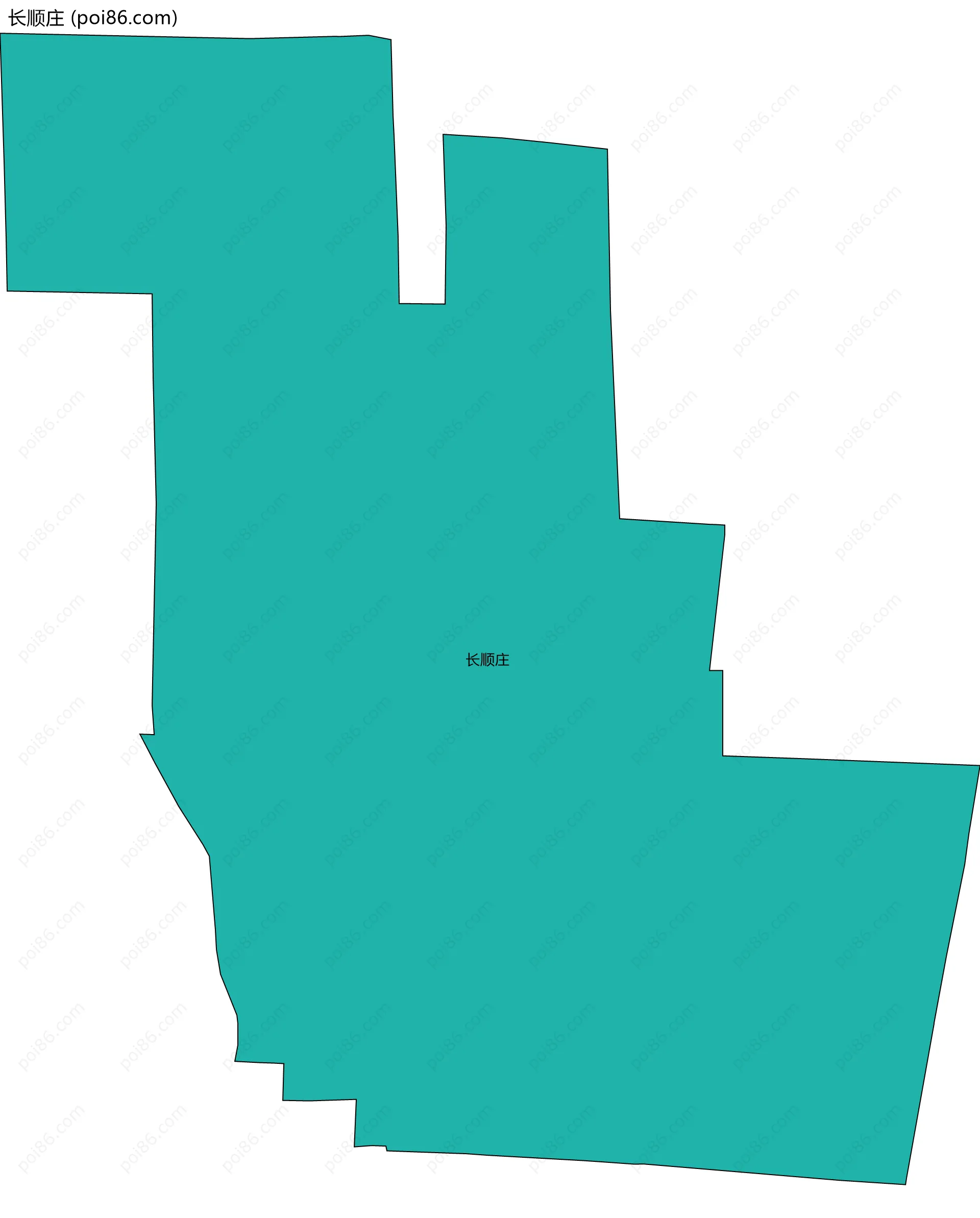 长顺庄边界地图