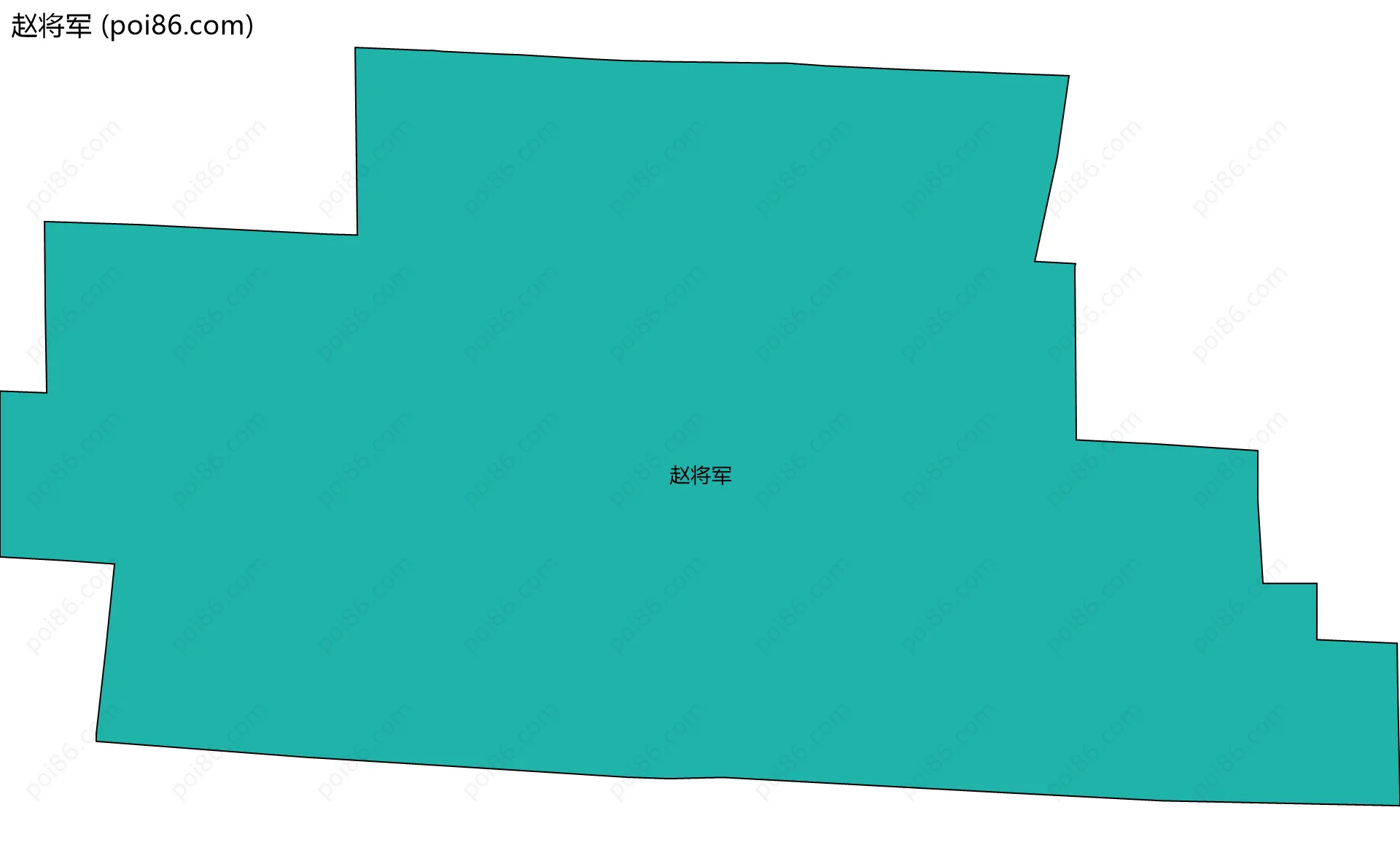 赵将军边界地图