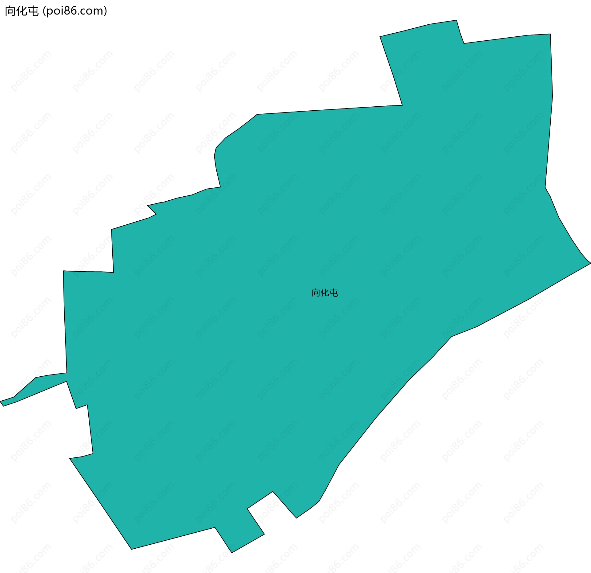 向化屯边界地图