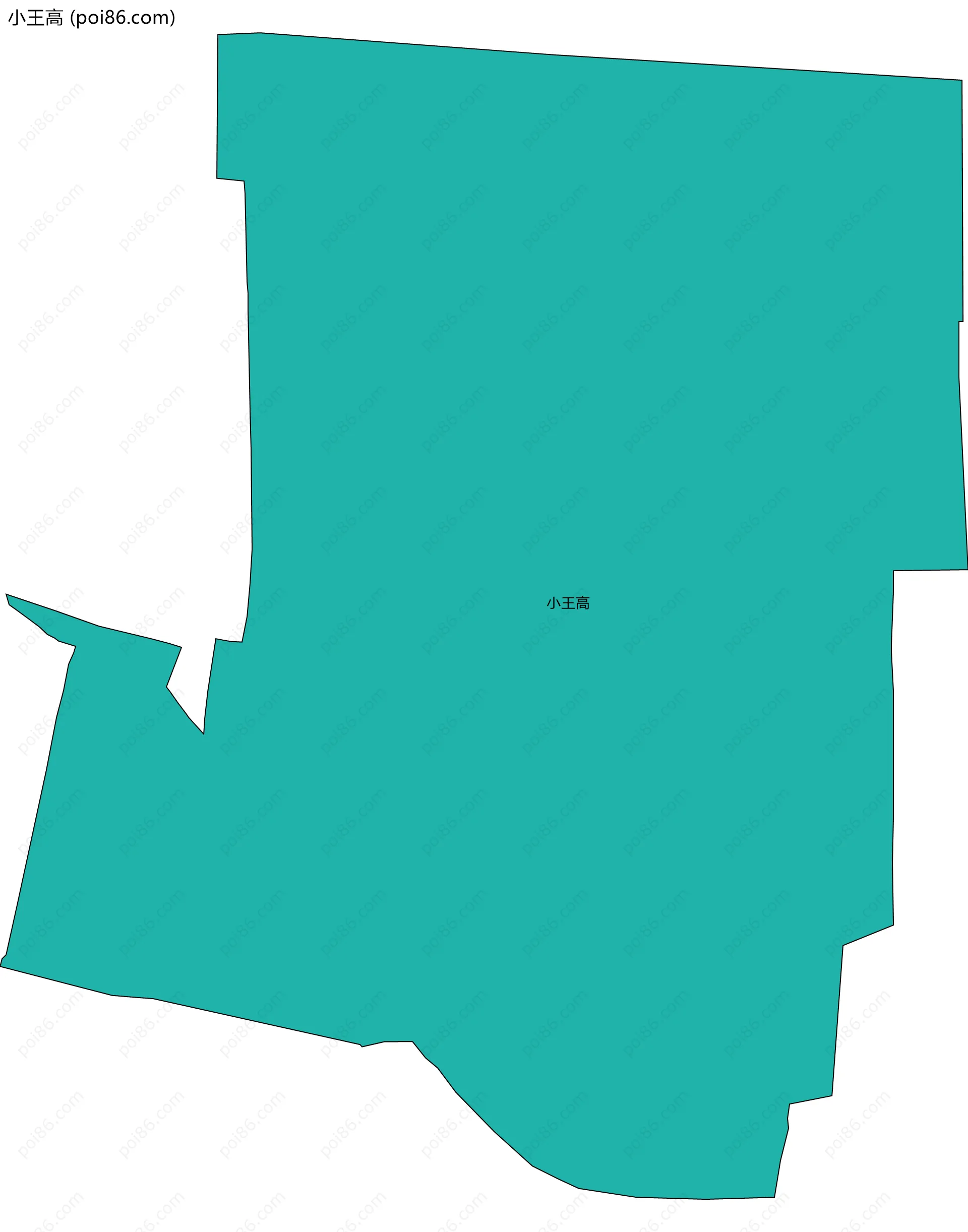 小王高边界地图