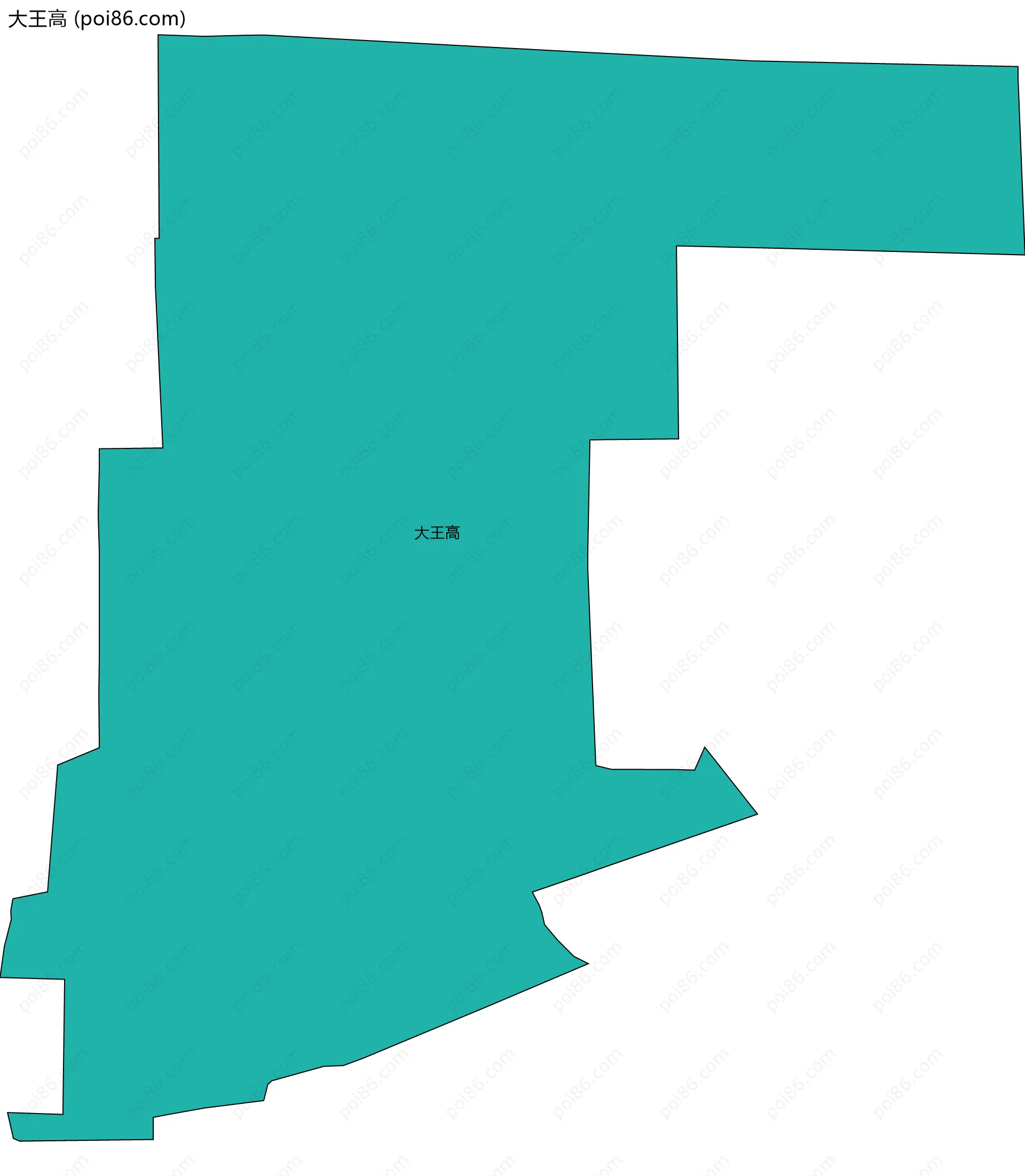 大王高边界地图