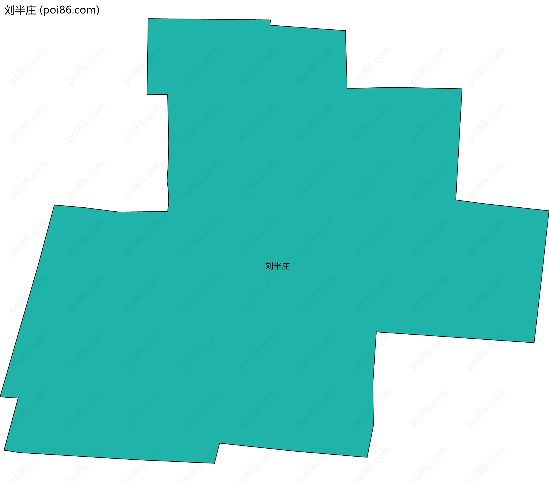 刘半庄边界地图