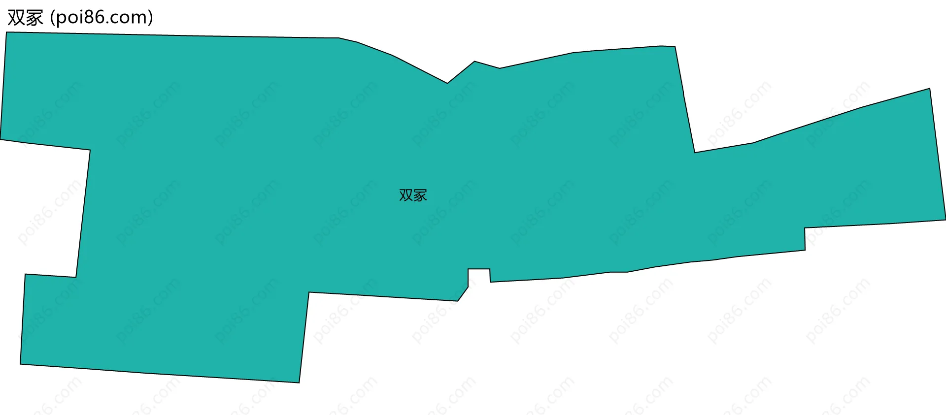 双冢边界地图