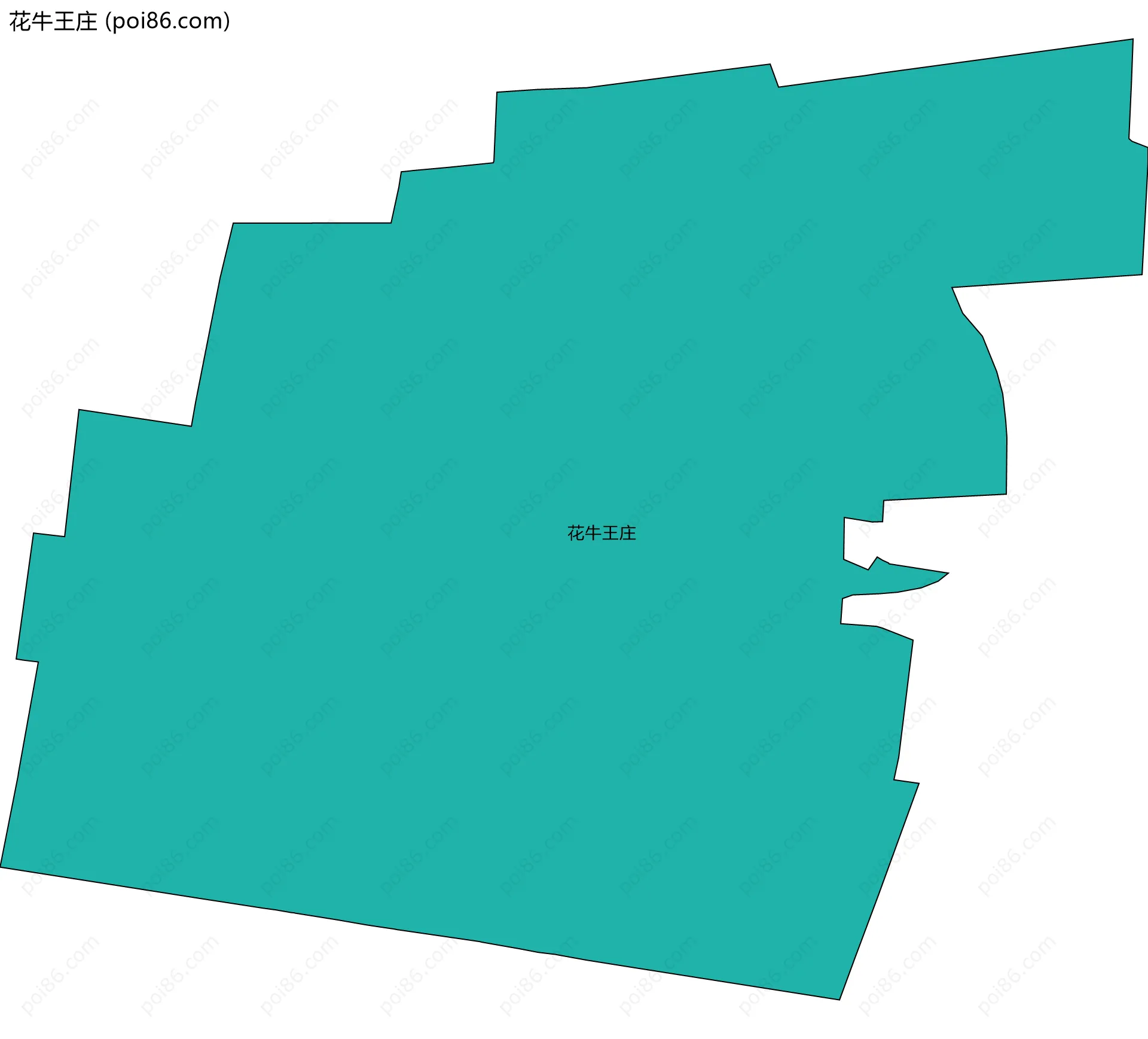 花牛王庄边界地图