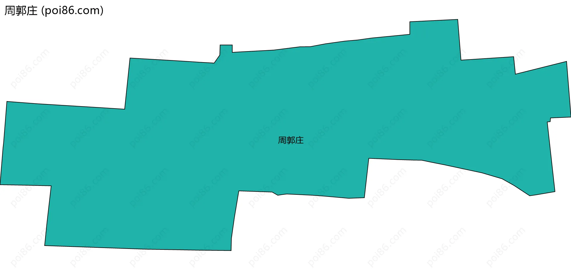 周郭庄边界地图