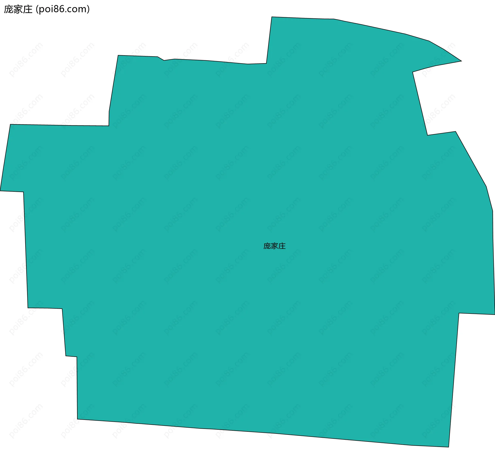 庞家庄边界地图