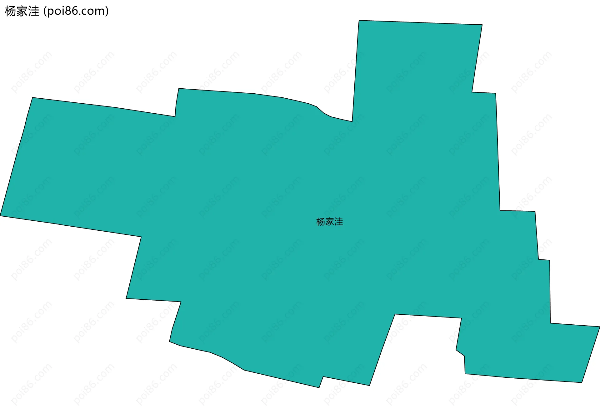 杨家洼边界地图