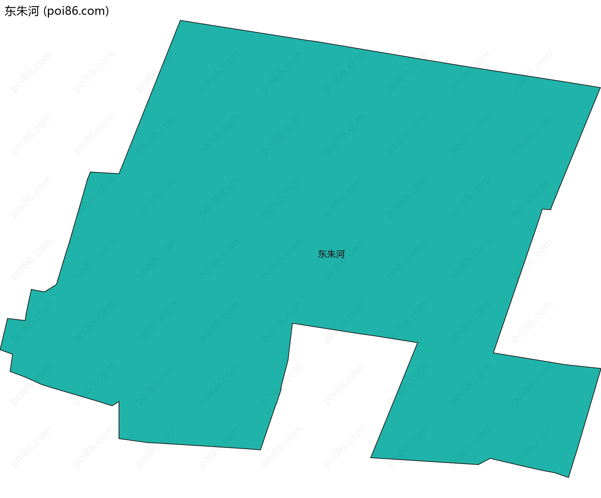 东朱河边界地图