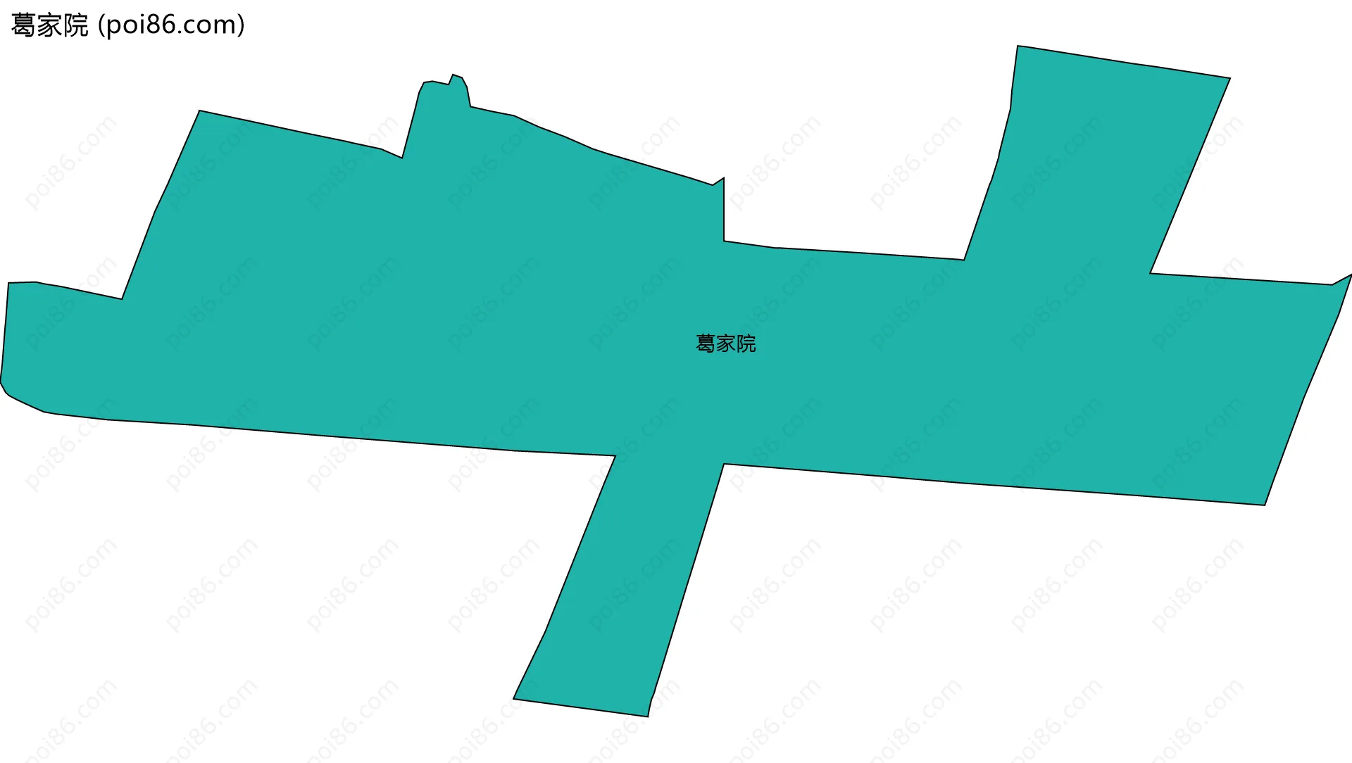 葛家院边界地图