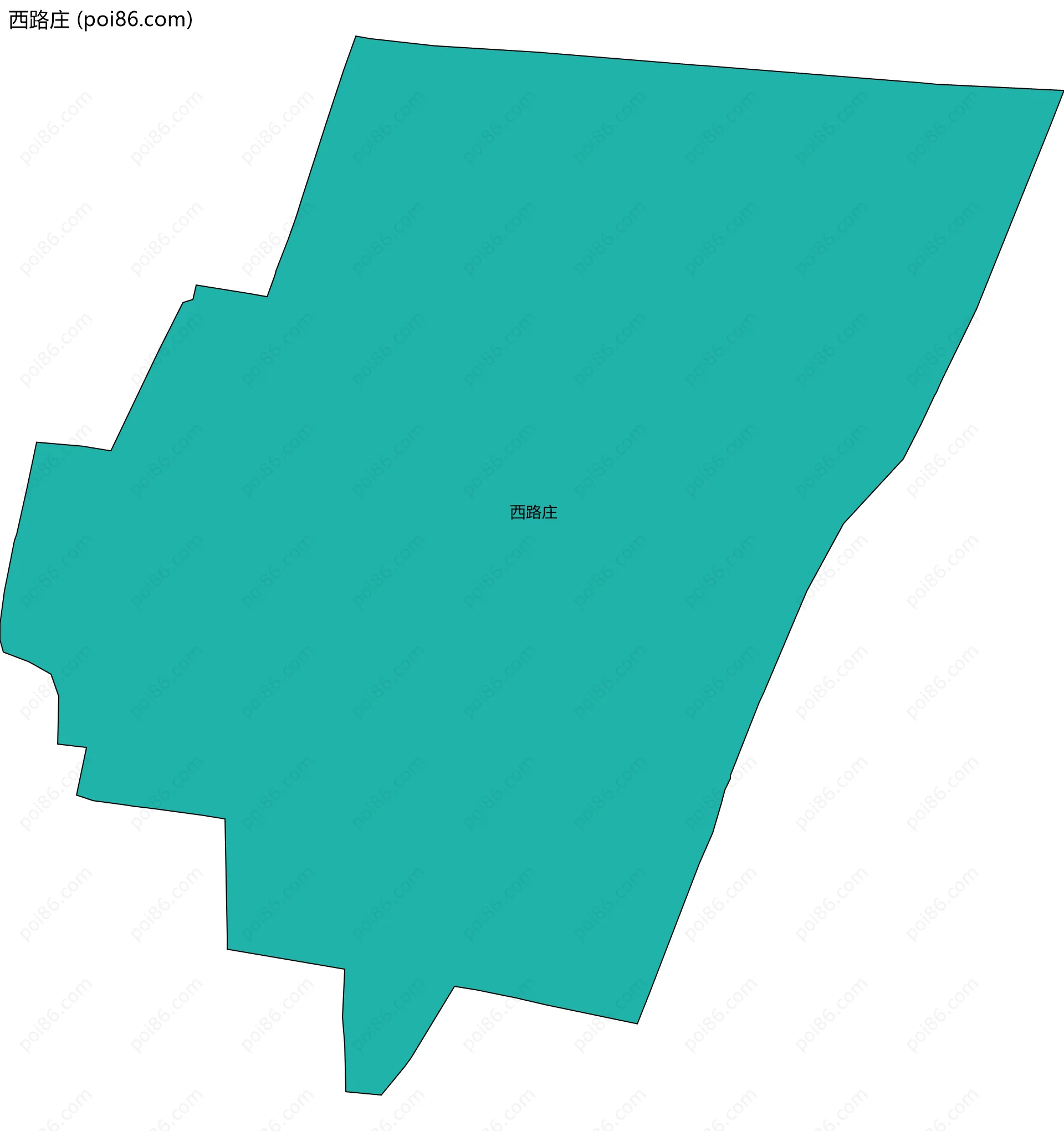 西路庄边界地图