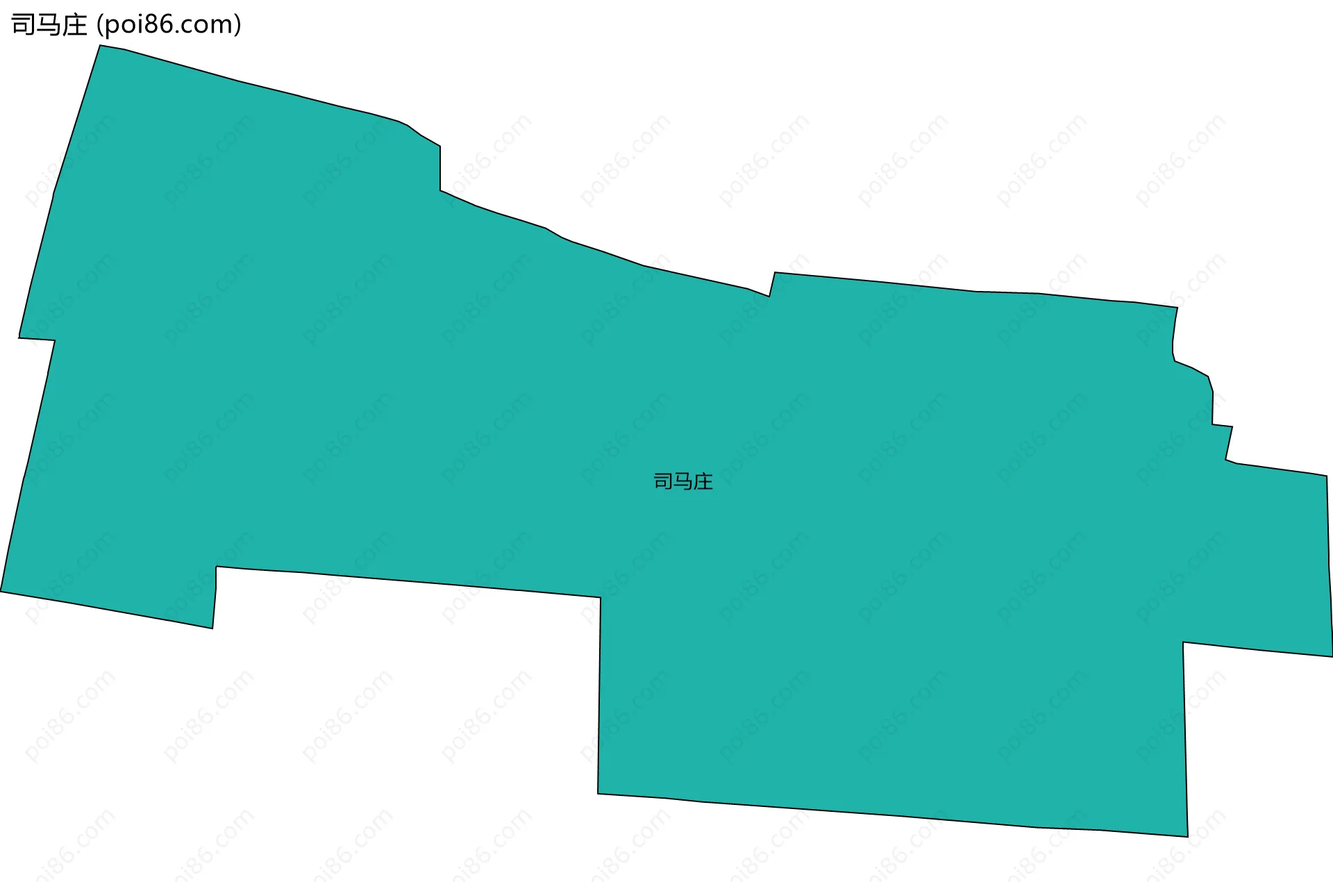 司马庄边界地图