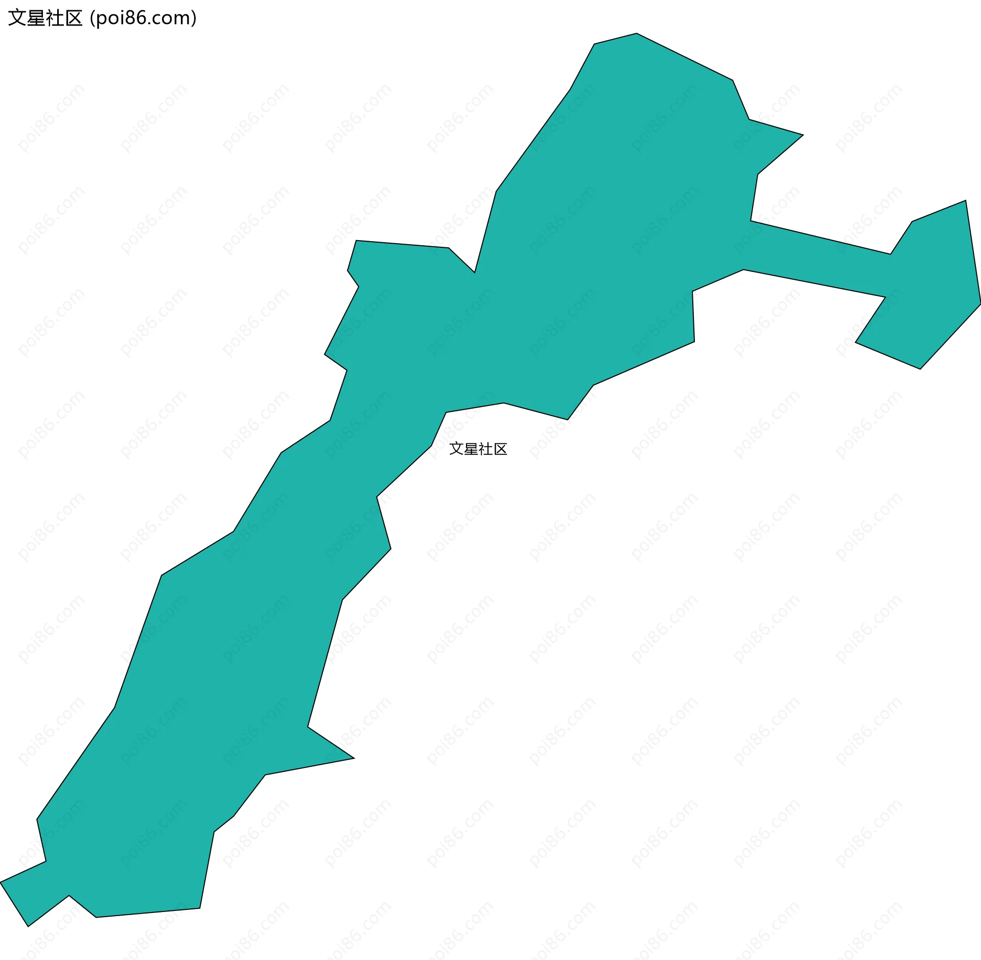 文星社区边界地图