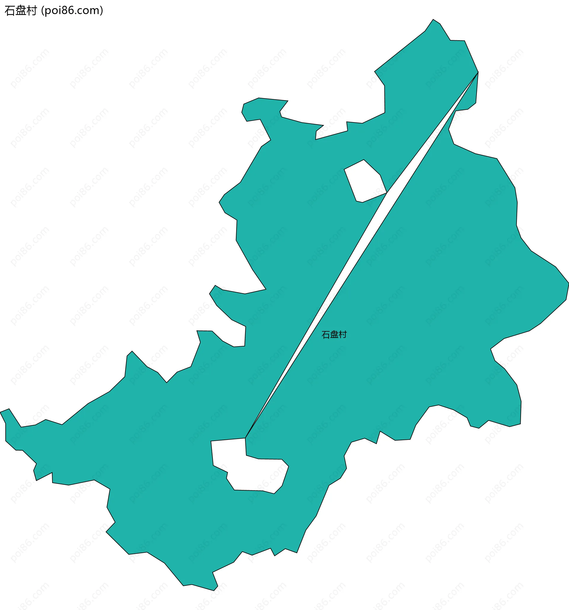 石盘村边界地图