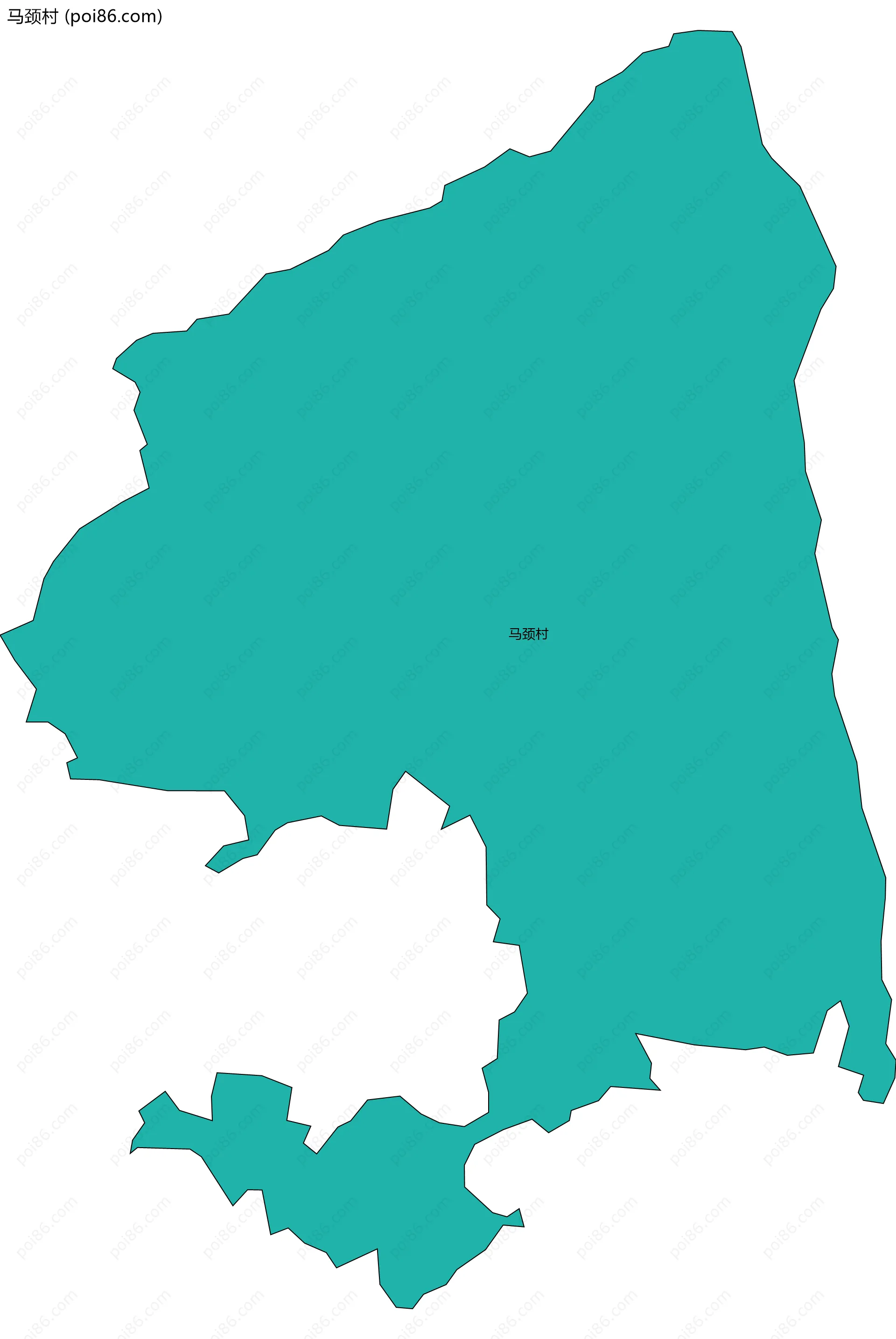 马颈村边界地图