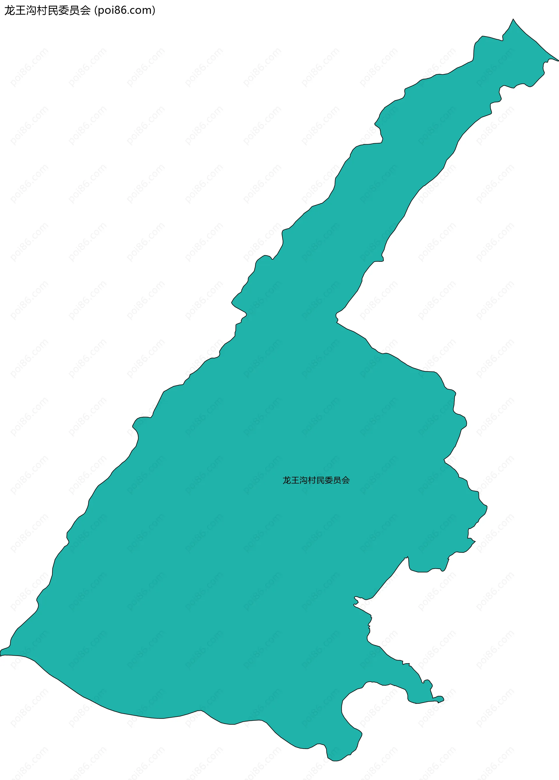 龙王沟村民委员会边界地图