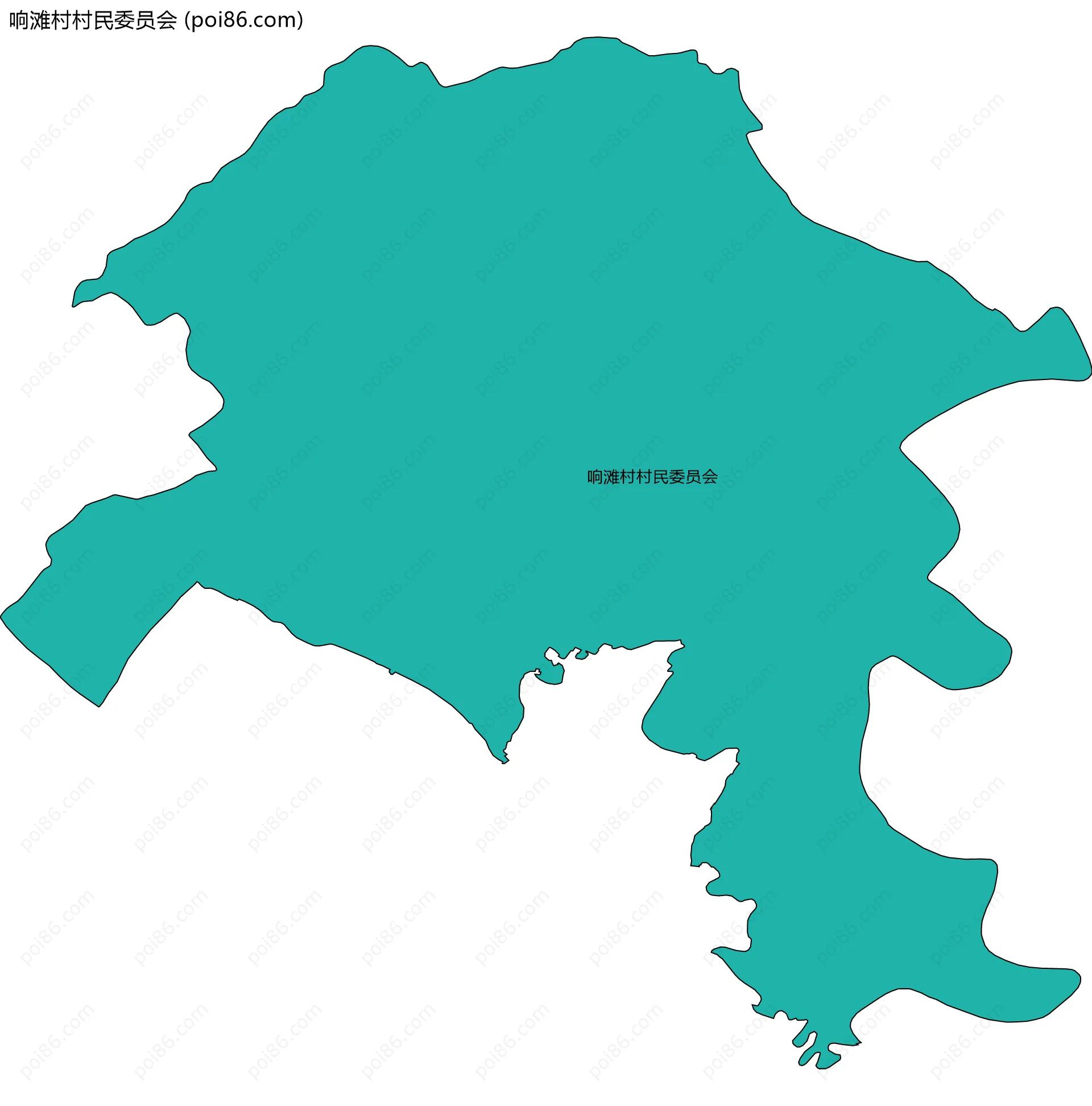 响滩村村民委员会边界地图