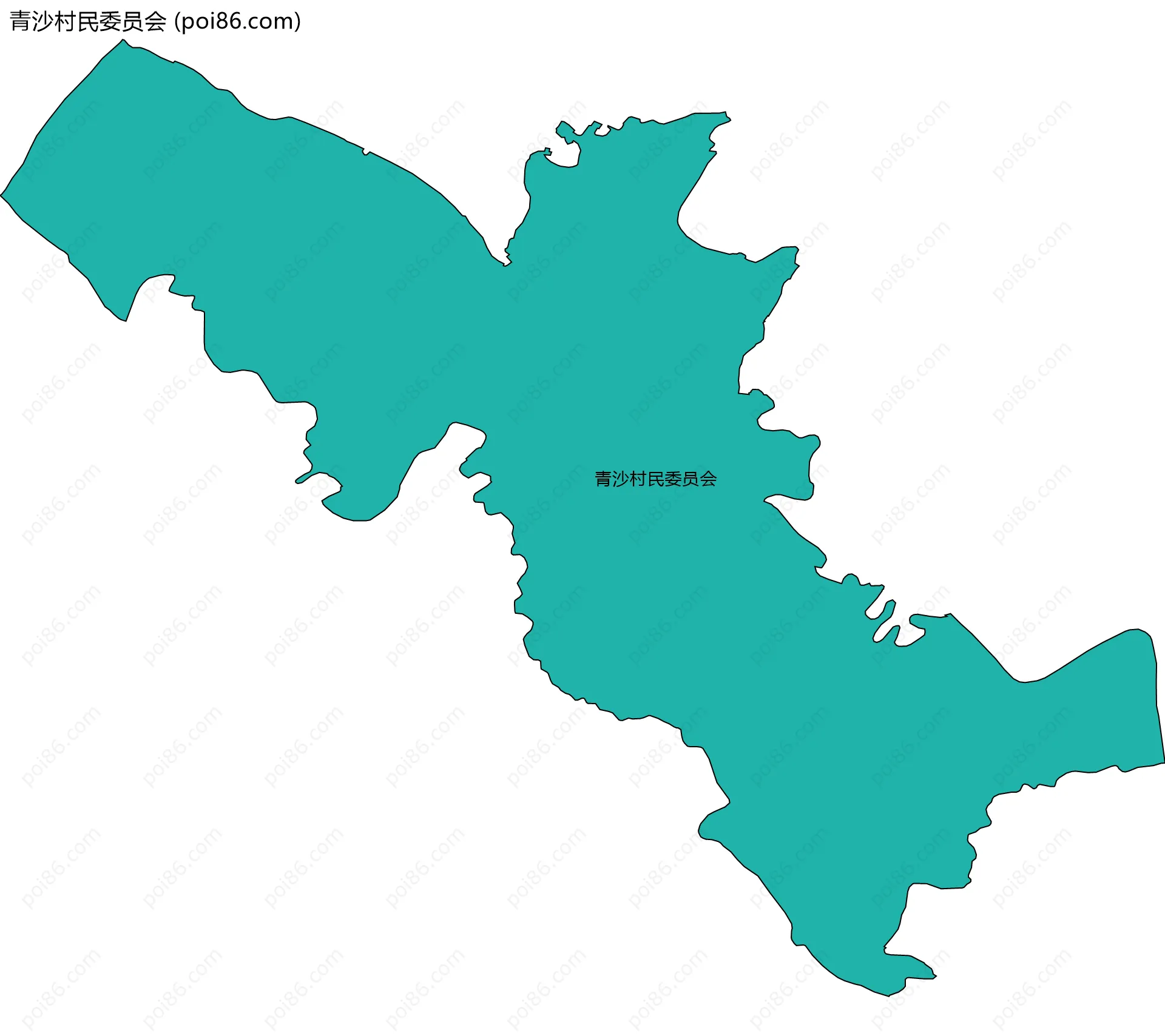 青沙村民委员会边界地图