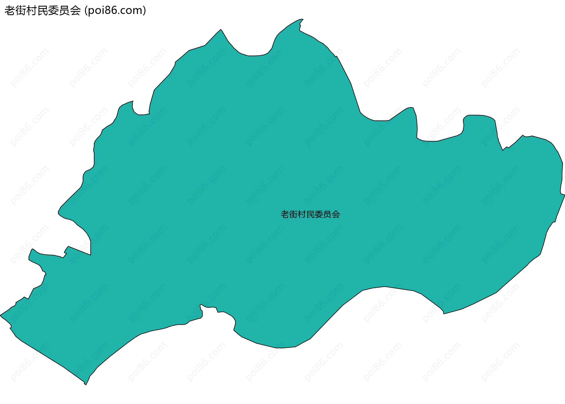 老街村民委员会边界地图