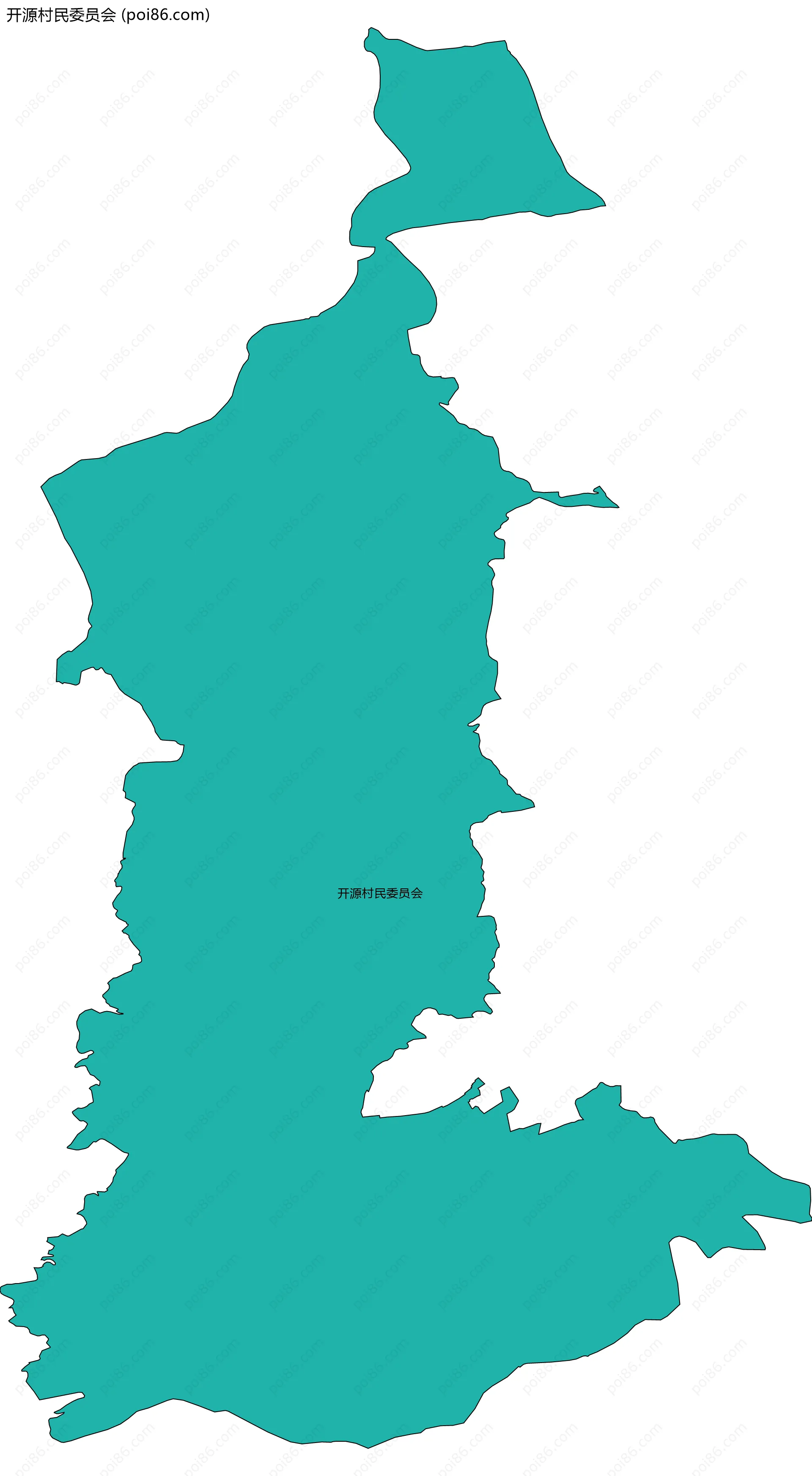 开源村民委员会边界地图