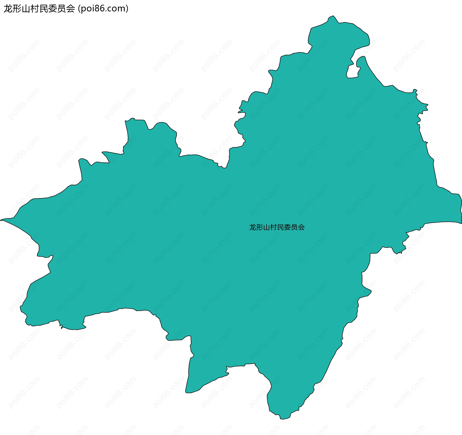 龙形山村民委员会边界地图