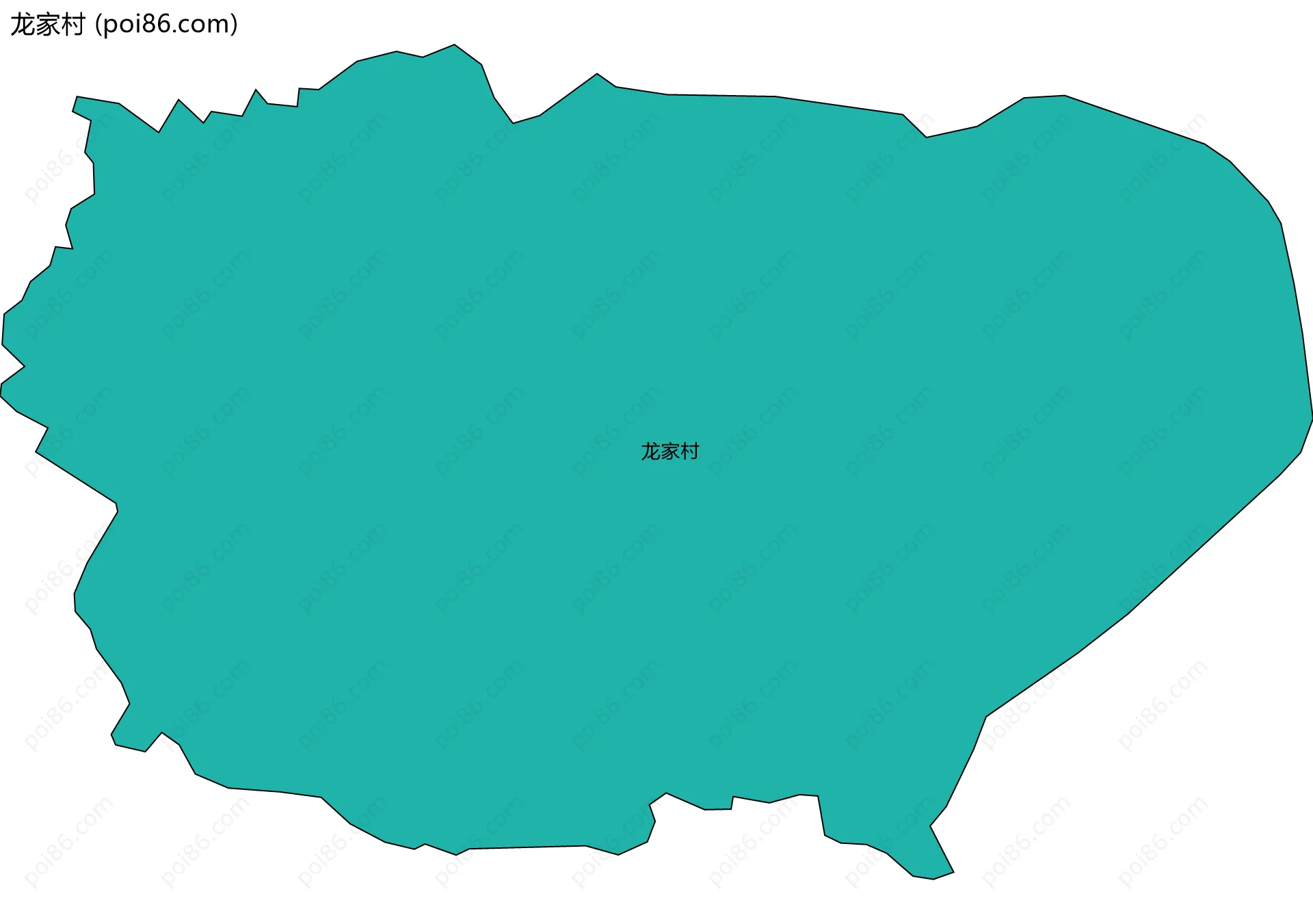 龙家村边界地图