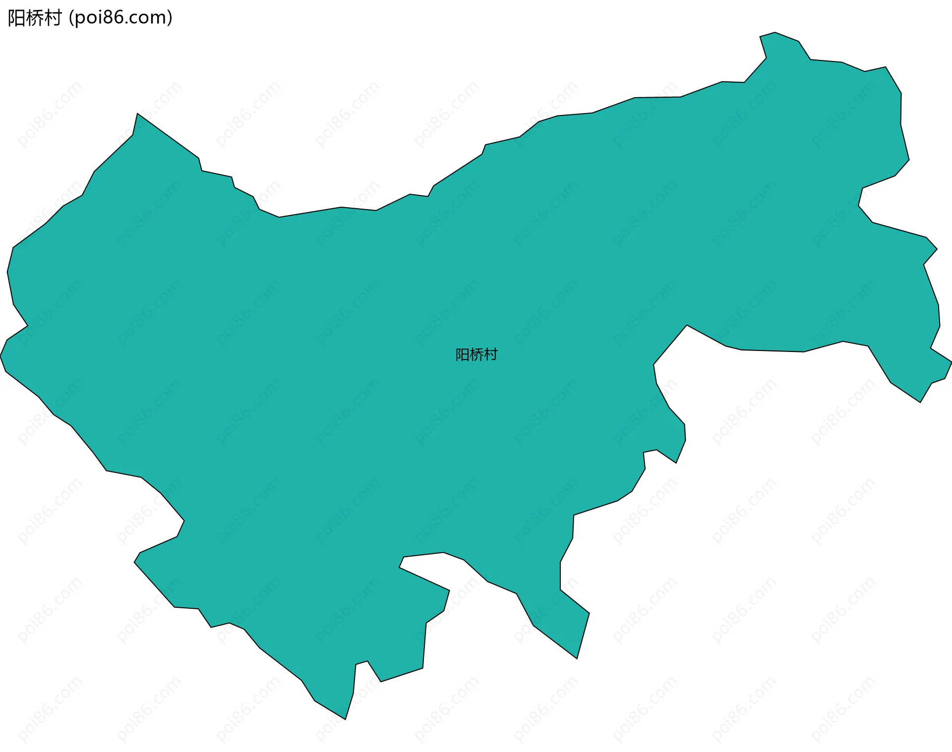 阳桥村边界地图