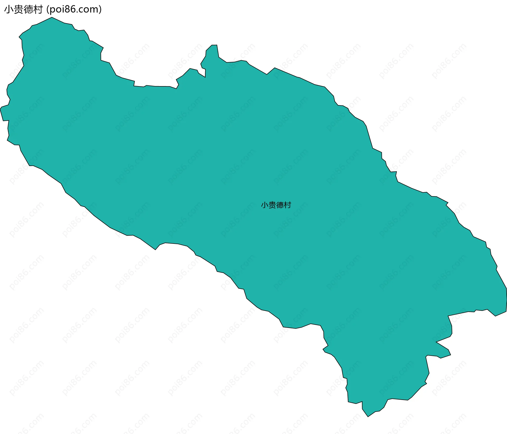小贵德村边界地图