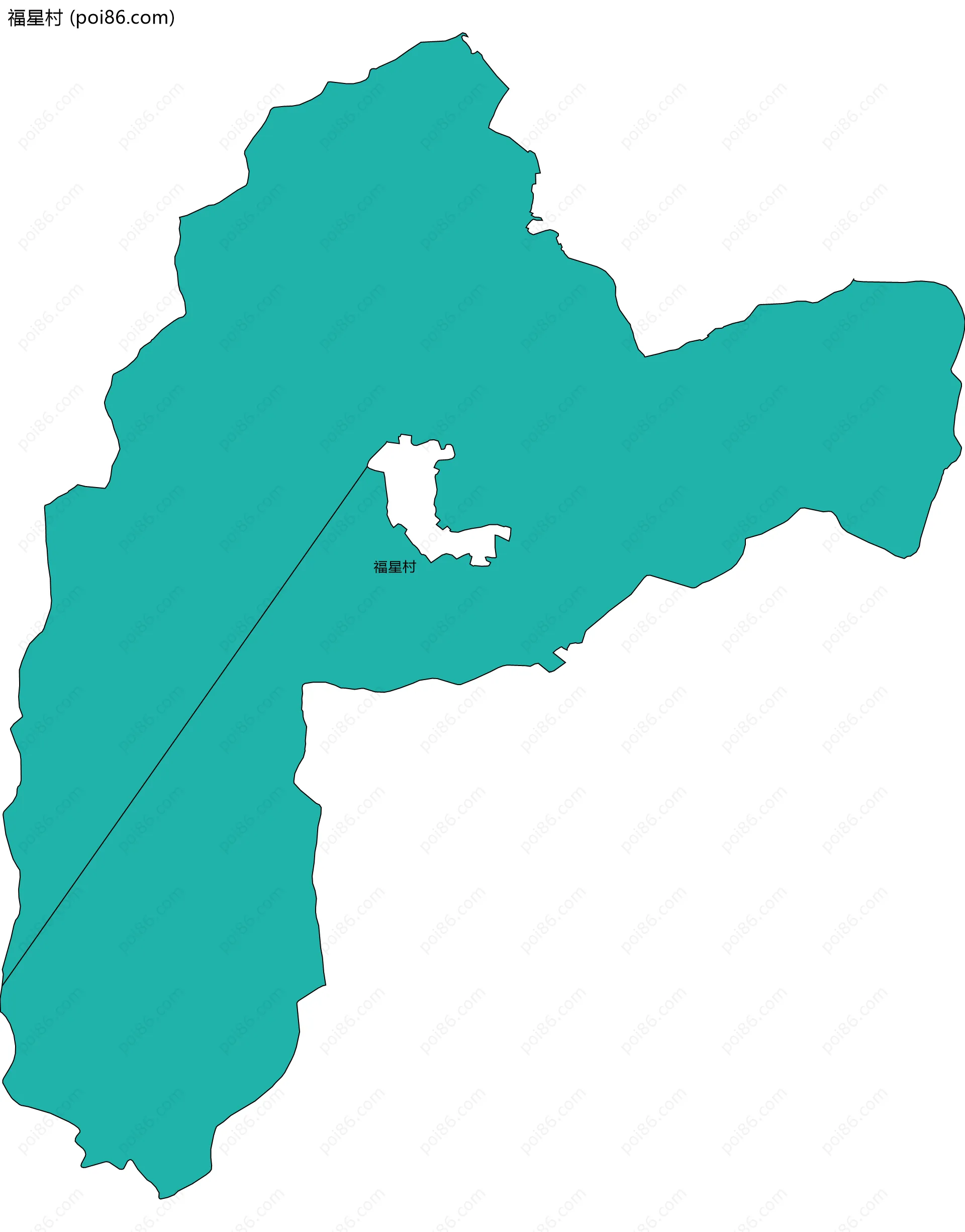 福星村边界地图