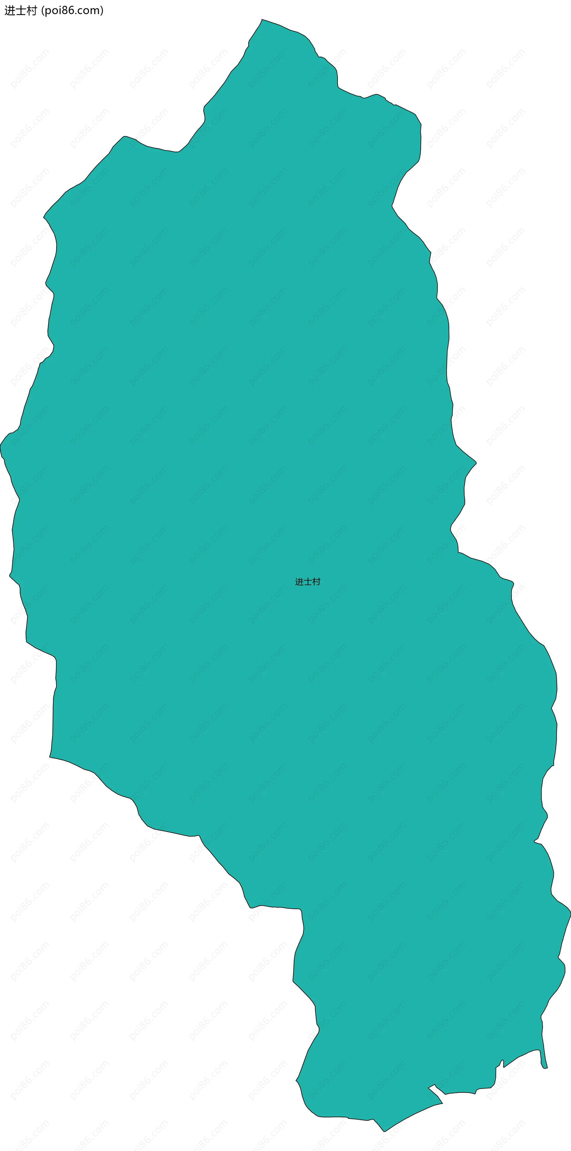 进士村边界地图