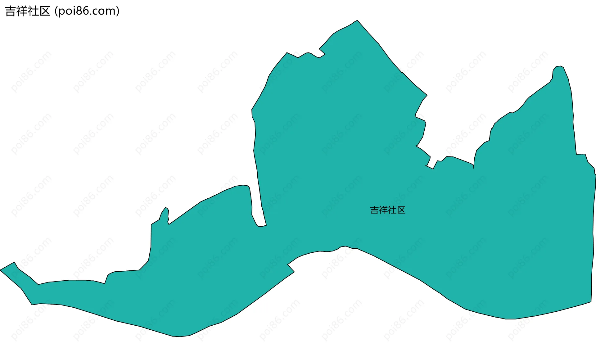 吉祥社区边界地图