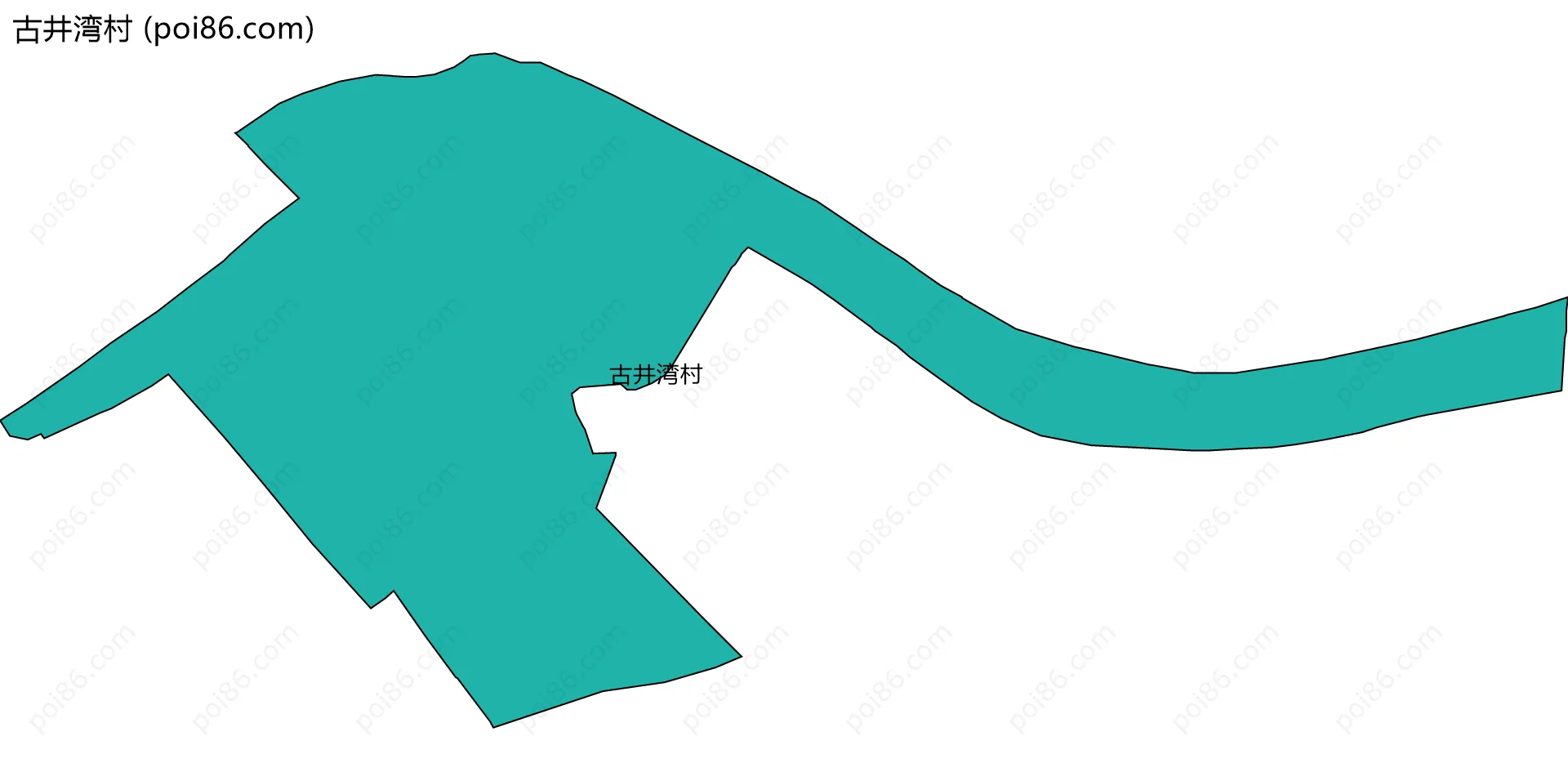 古井湾村边界地图