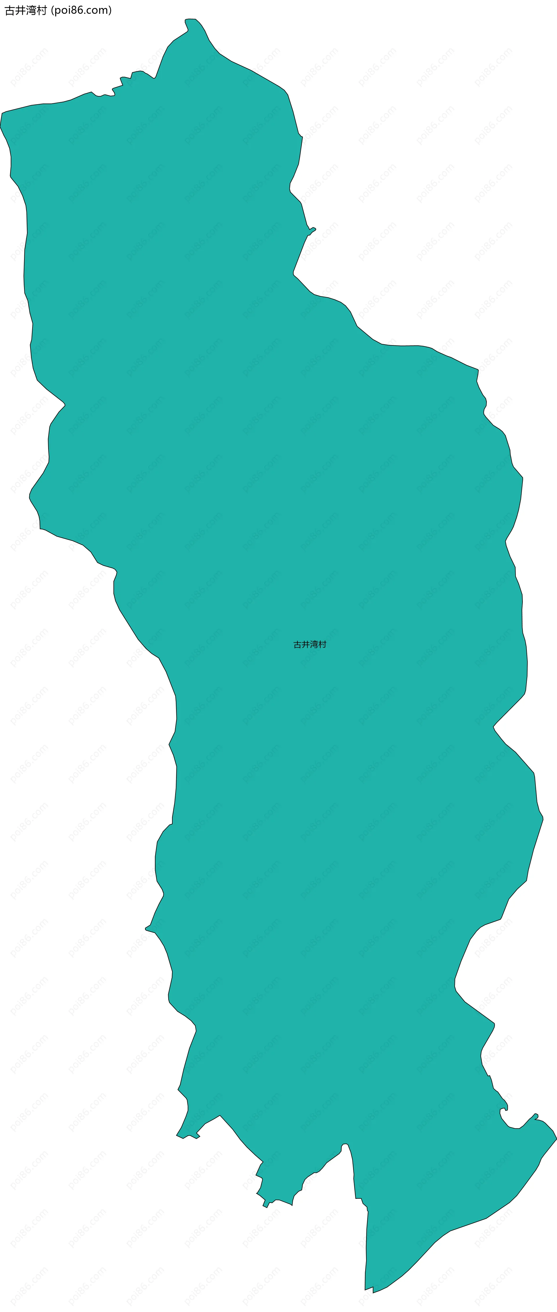 古井湾村边界地图