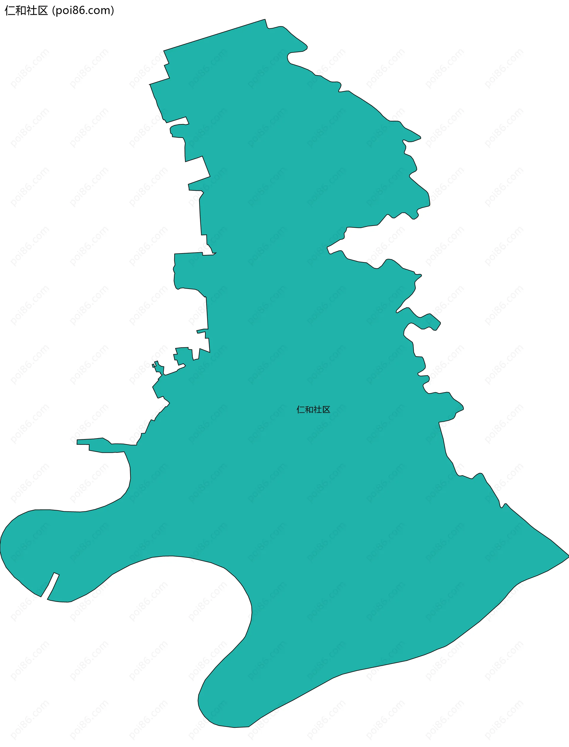仁和社区边界地图