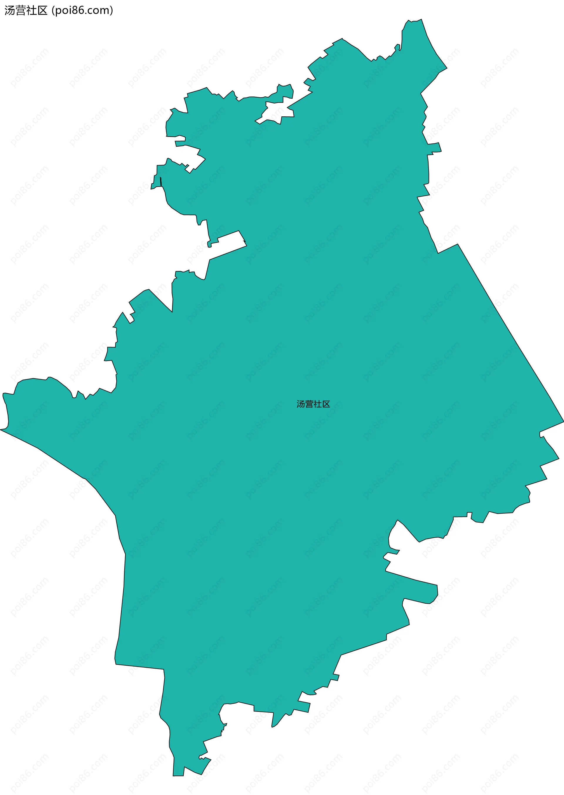 汤营社区边界地图